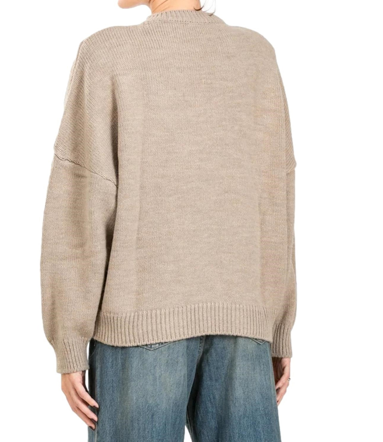 Vicolo Maglia Beige Donna