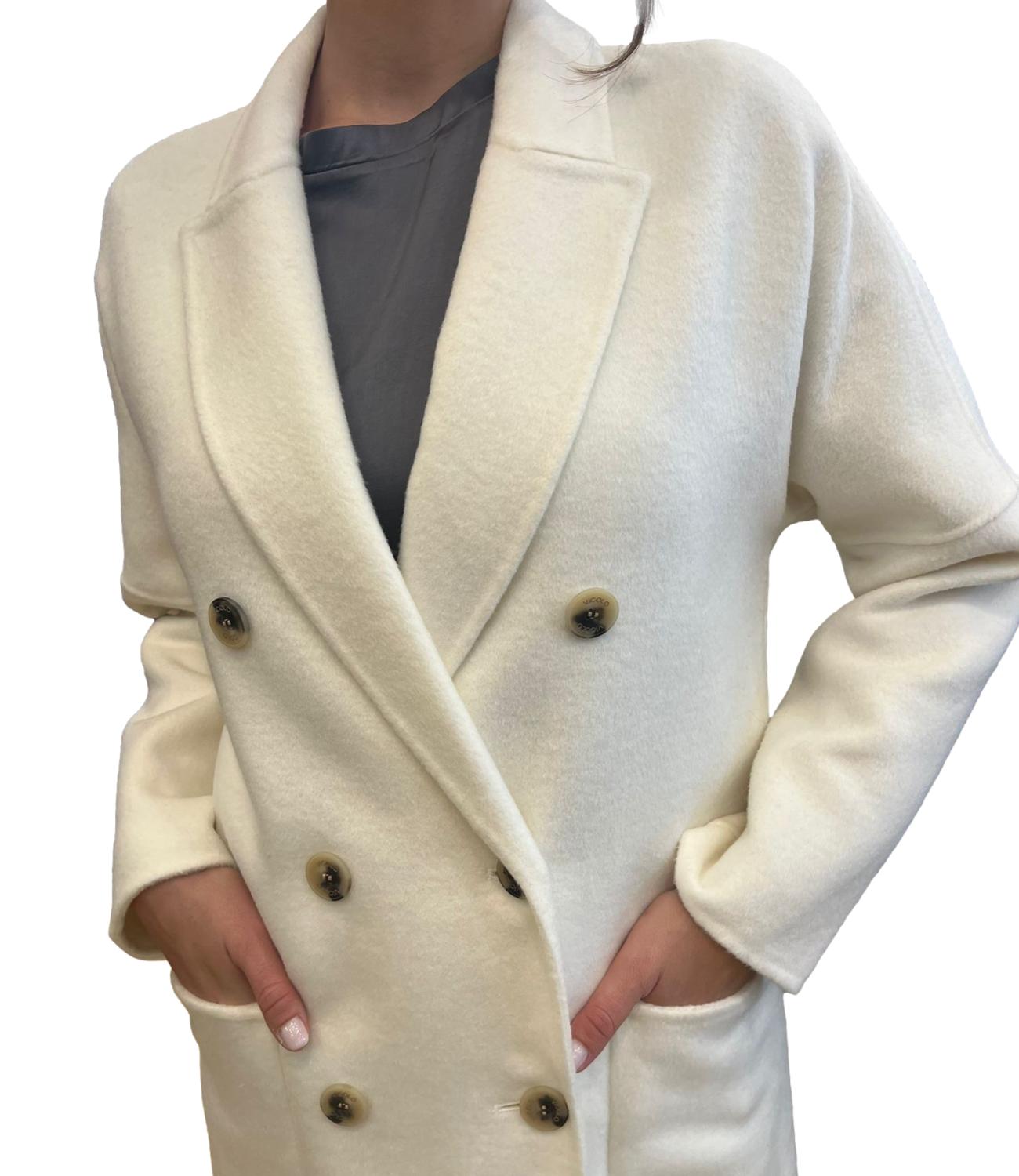 Vicolo cappotto naturale donna