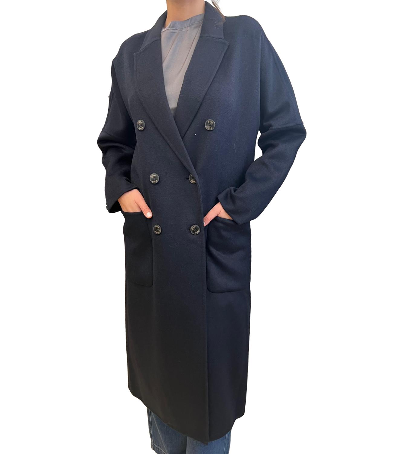 Vicolo cappotto blu donna