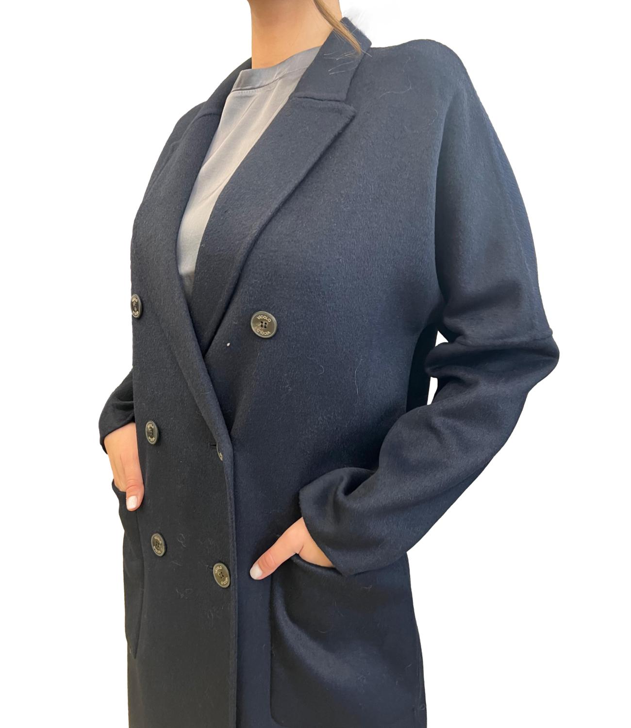 Vicolo cappotto blu donna