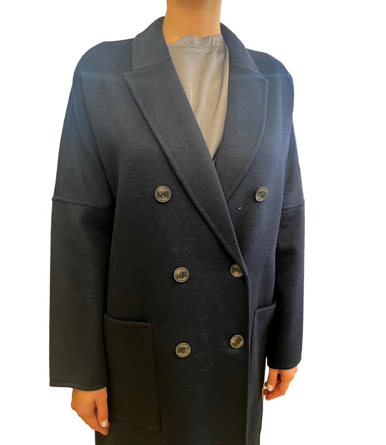 Vicolo cappotto blu donna