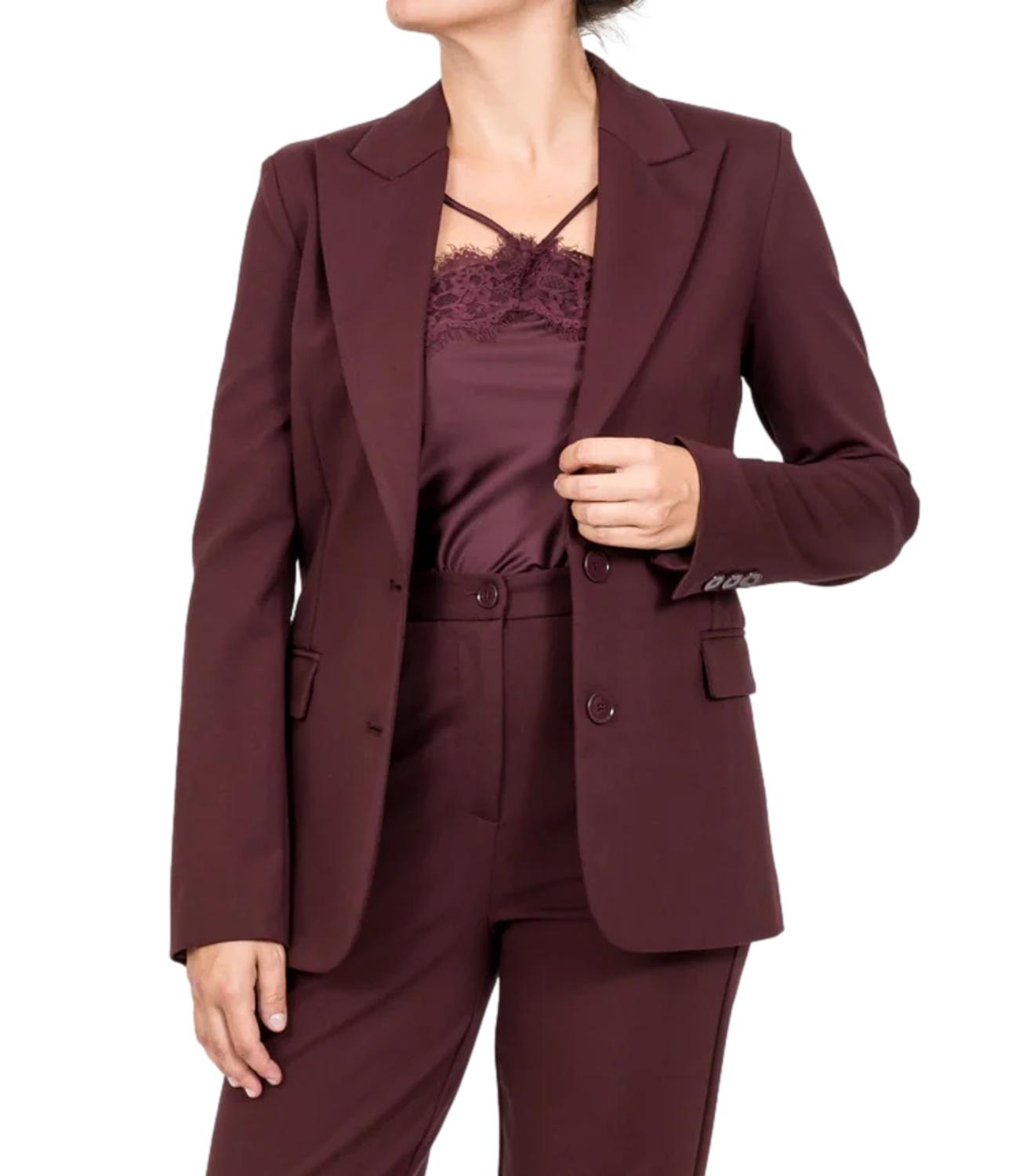 Vicolo giacca bordeaux donna