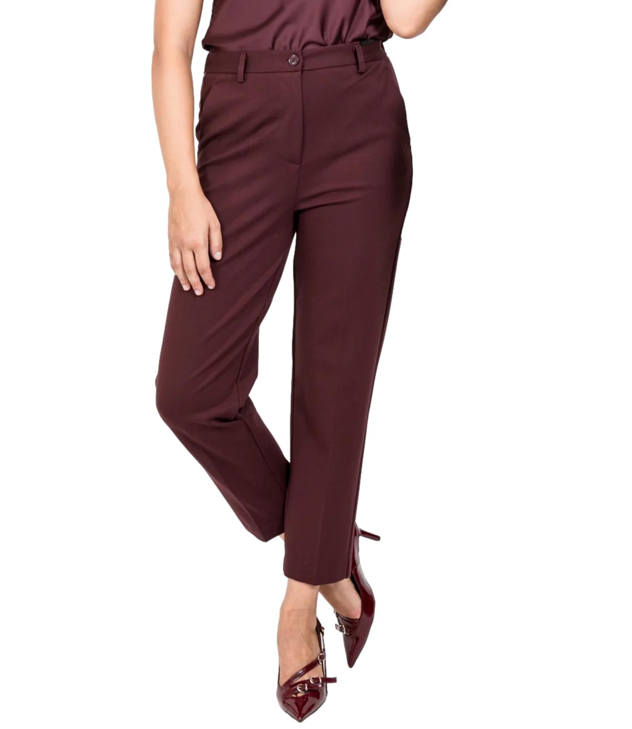 Vicolo pantalone bordeaux donna