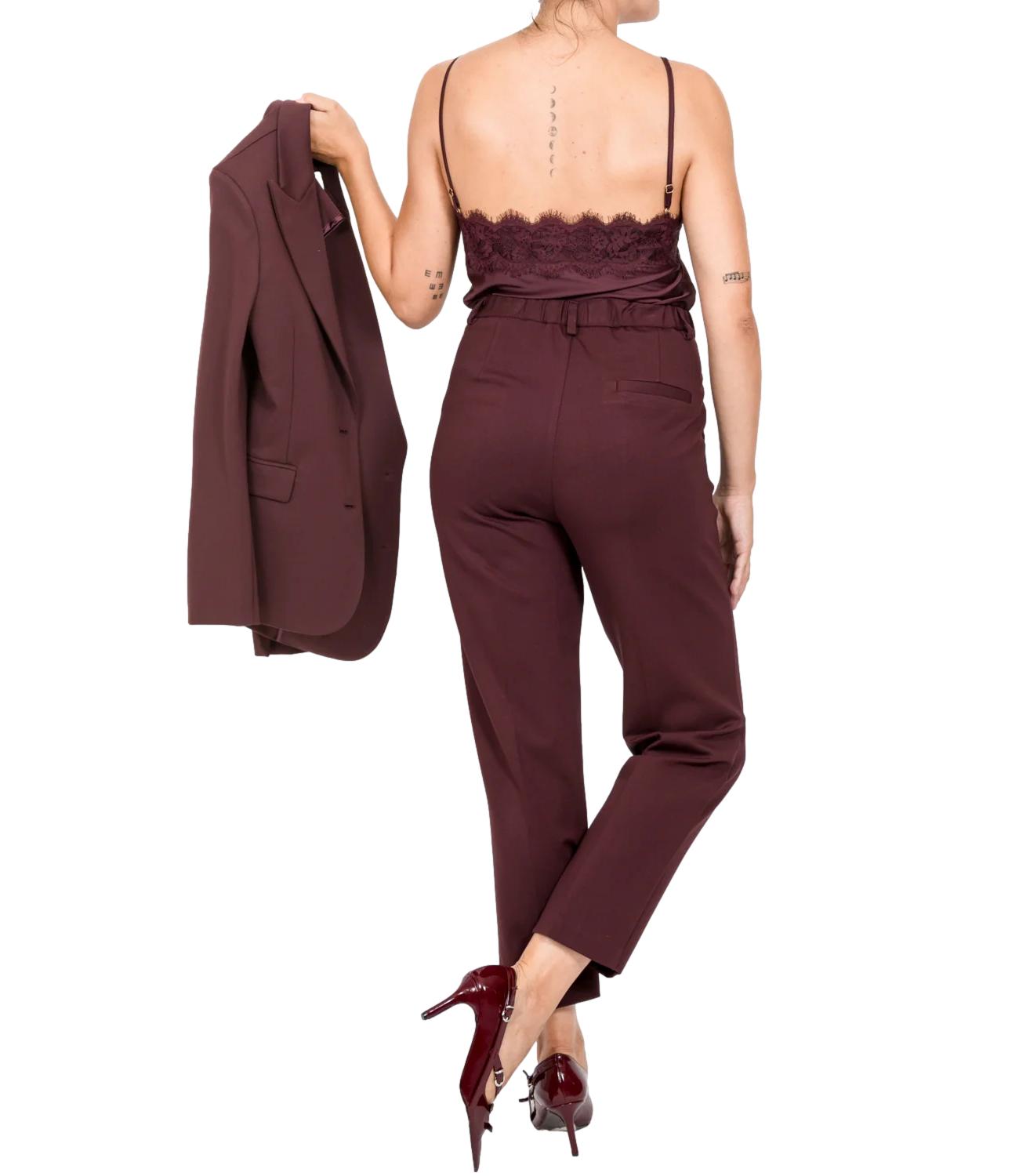 Vicolo pantalone bordeaux donna