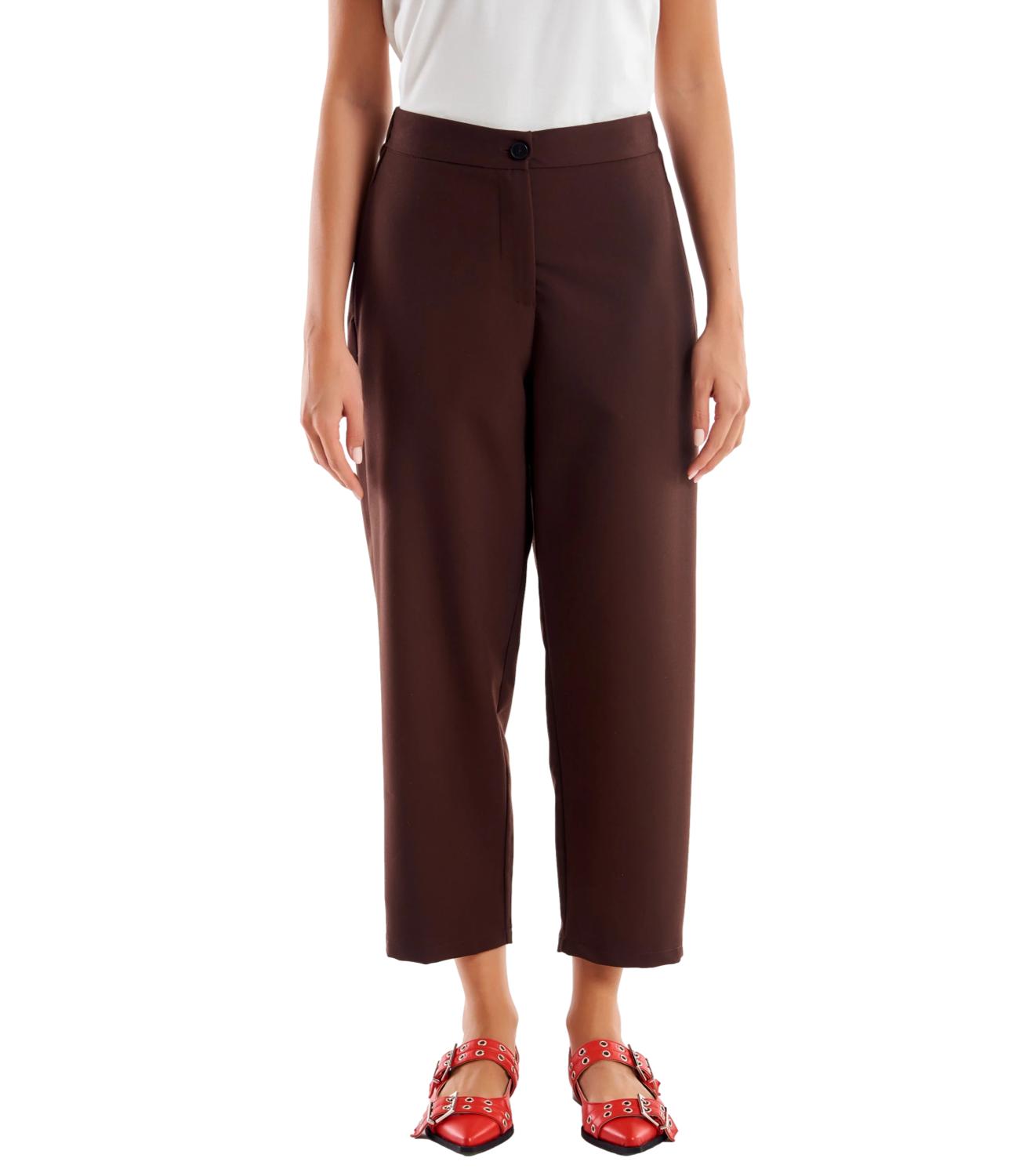 Vicolo pantalone marrone donna