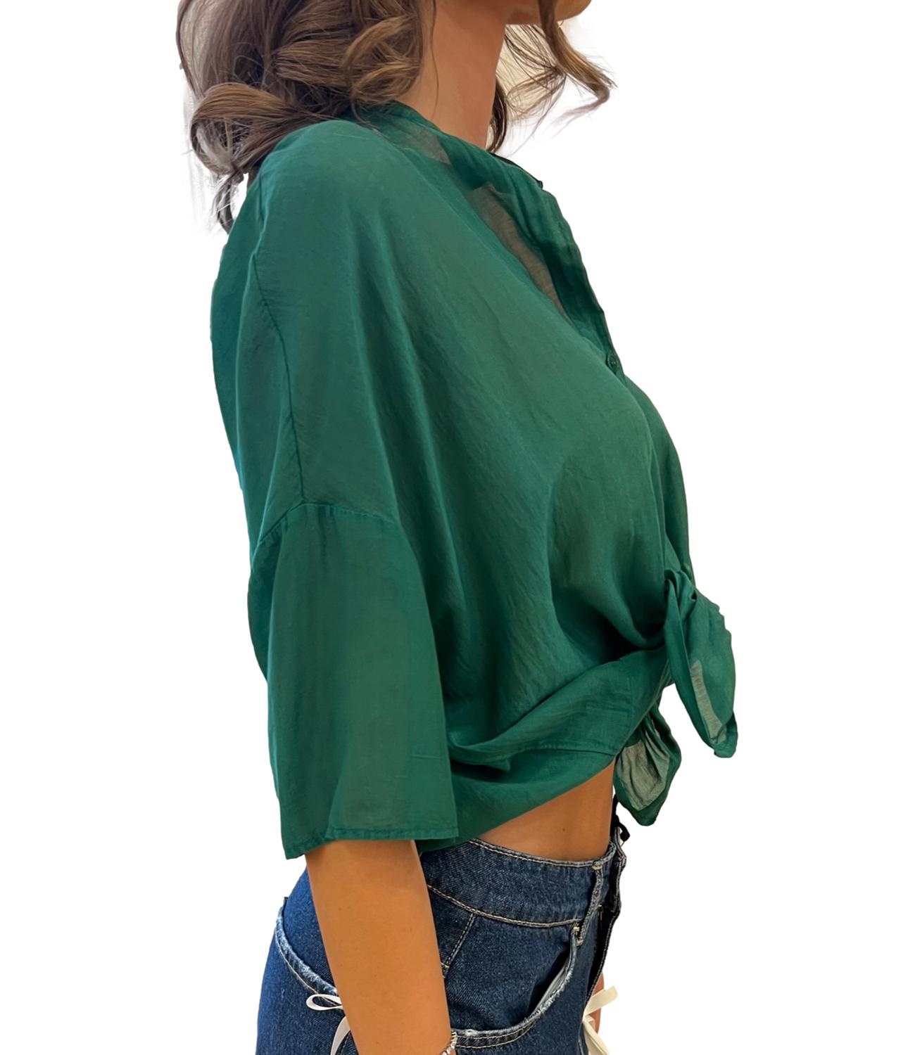 Vicolo Camicia Verde Donna