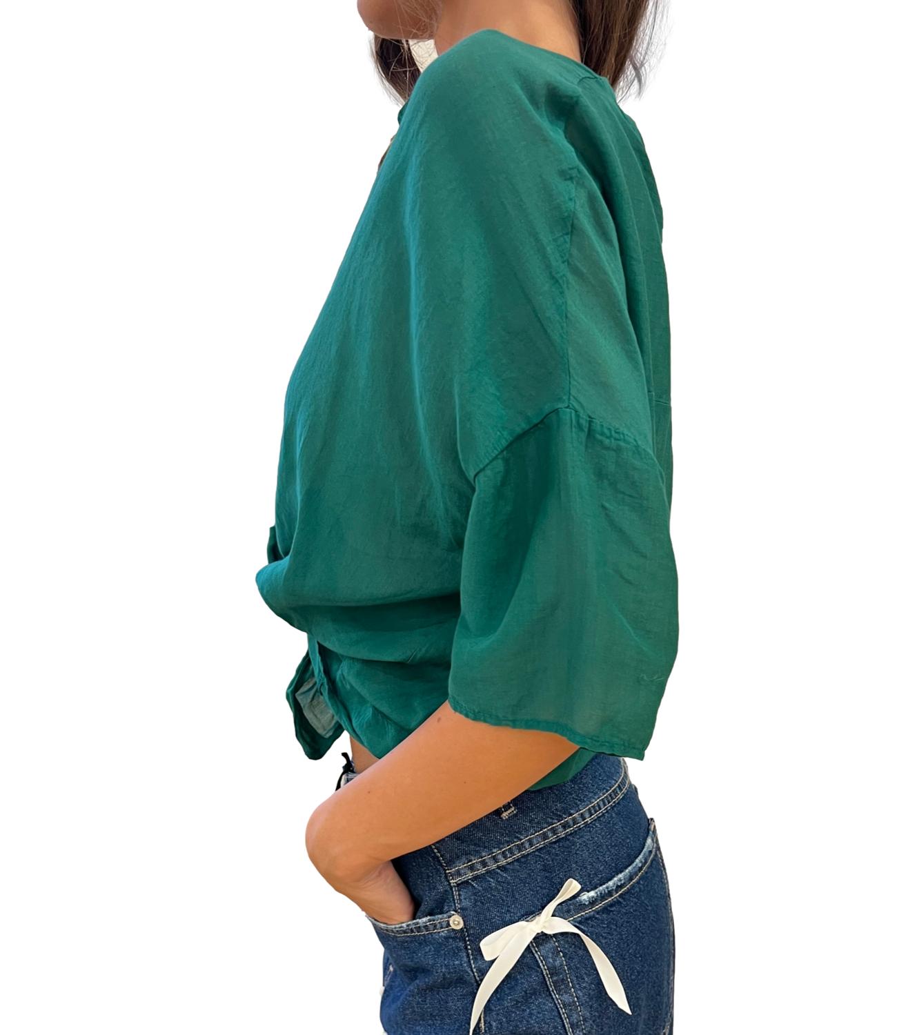 Vicolo Camicia Verde Donna