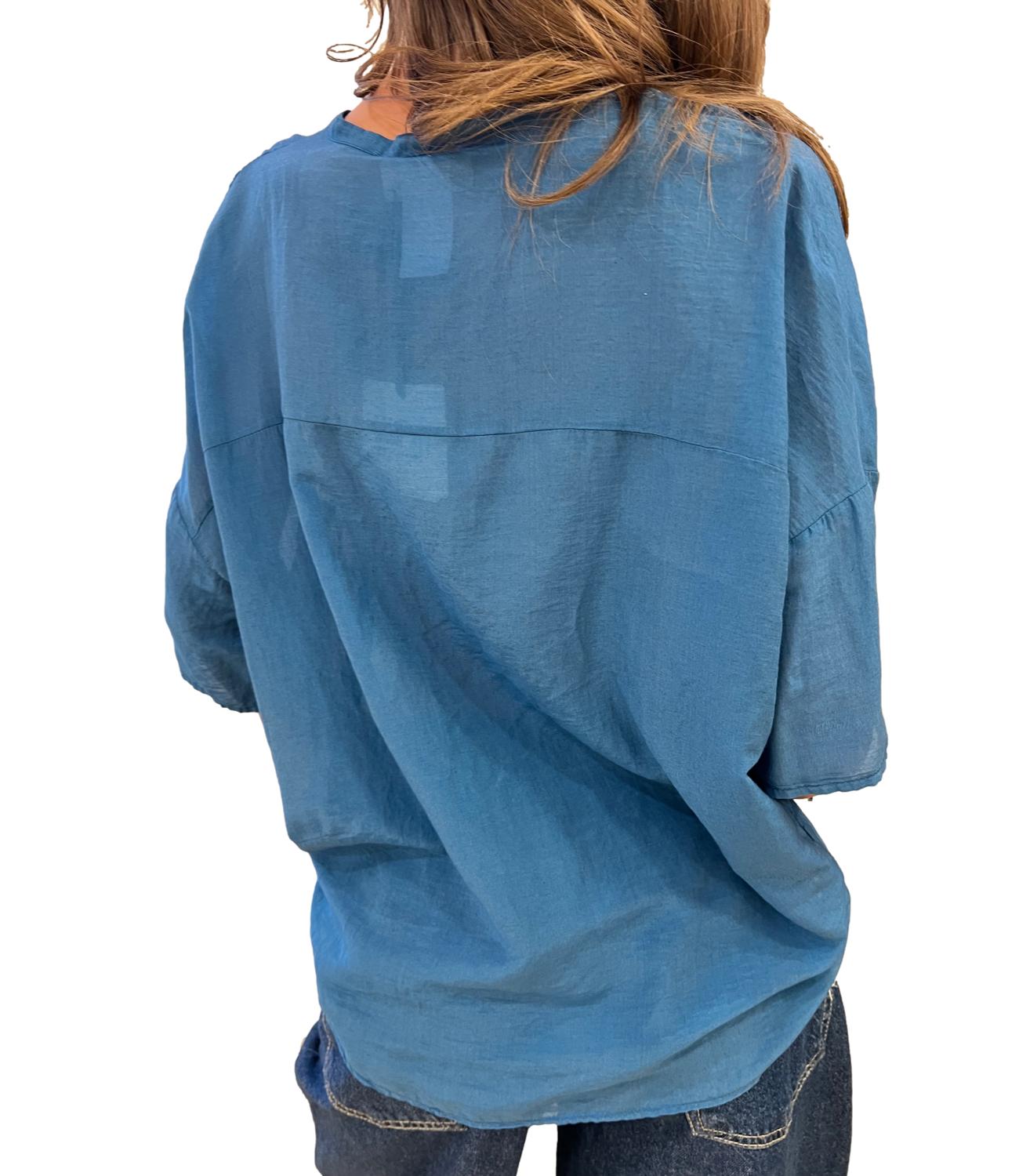 Vicolo Camicia Blu Donna