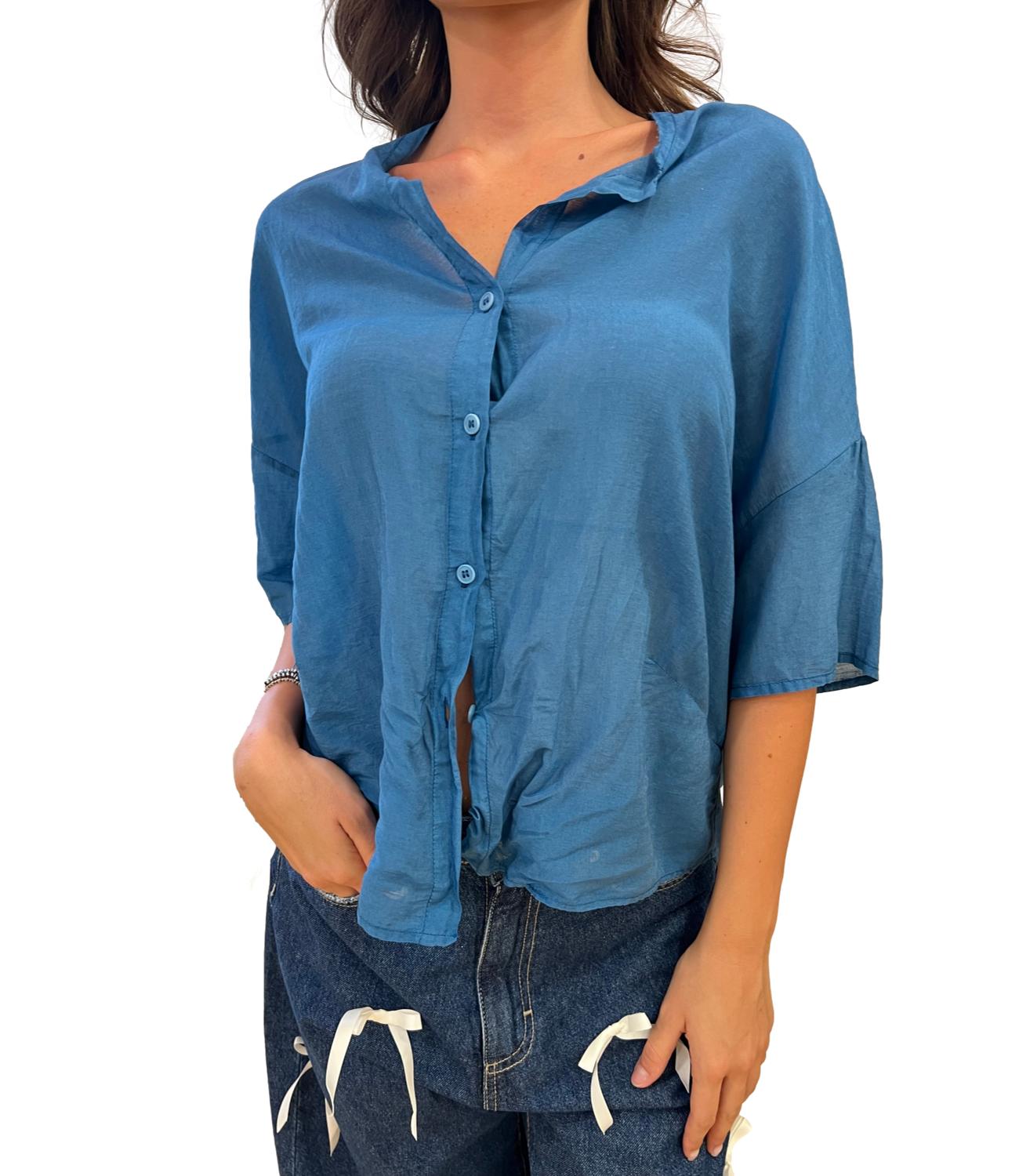 Vicolo Camicia Blu Donna