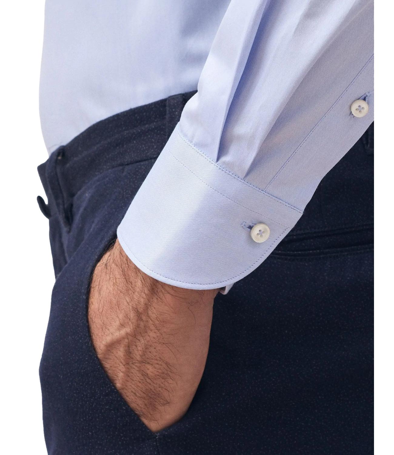 Camicia Xacus SLIM fIT Collo francese celeste