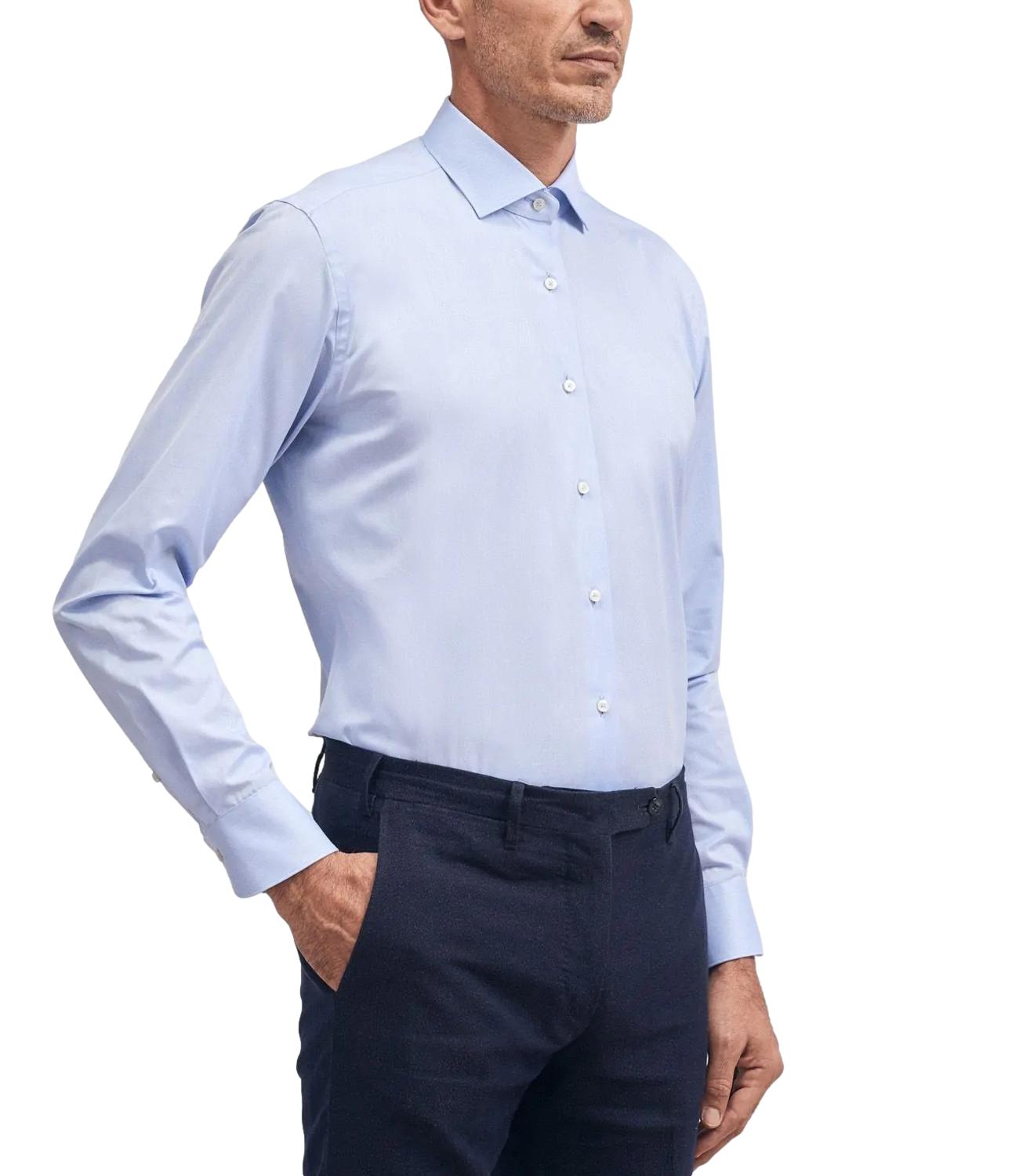 Camicia Xacus SLIM fIT Collo francese celeste