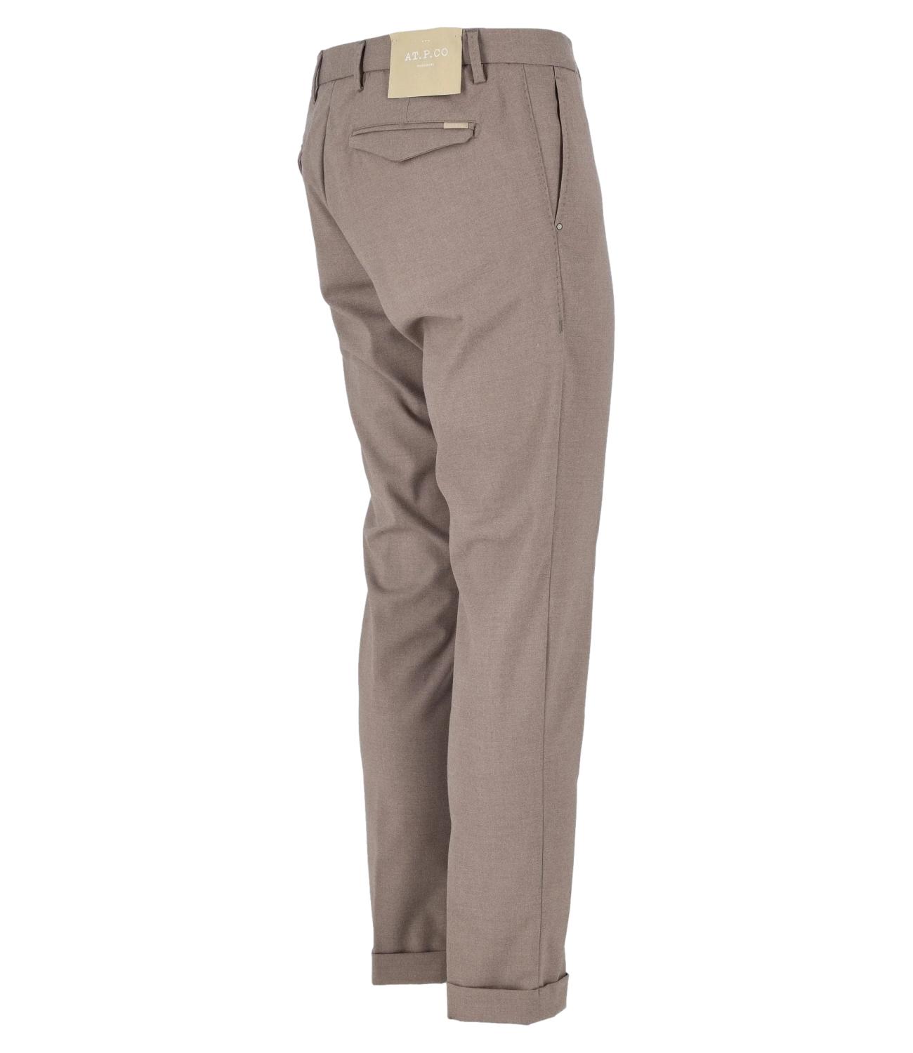 Pantaloni atpco uomo beige lana