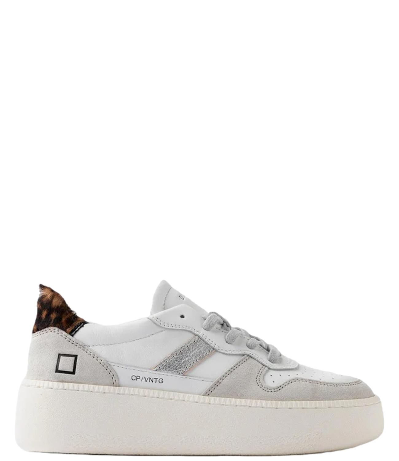 COURT platform V.CALF WHITE LEOPARD