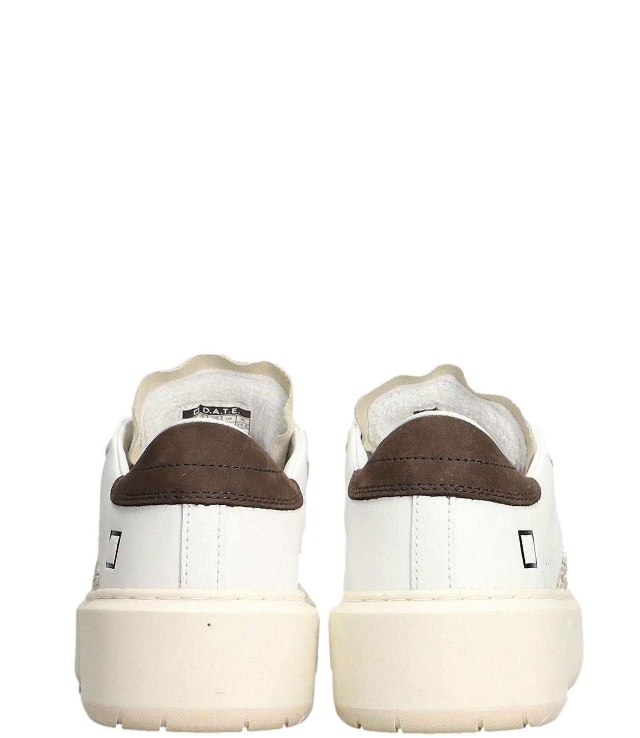 Sneakers Donna Hill Low Platform Calf White Platinum