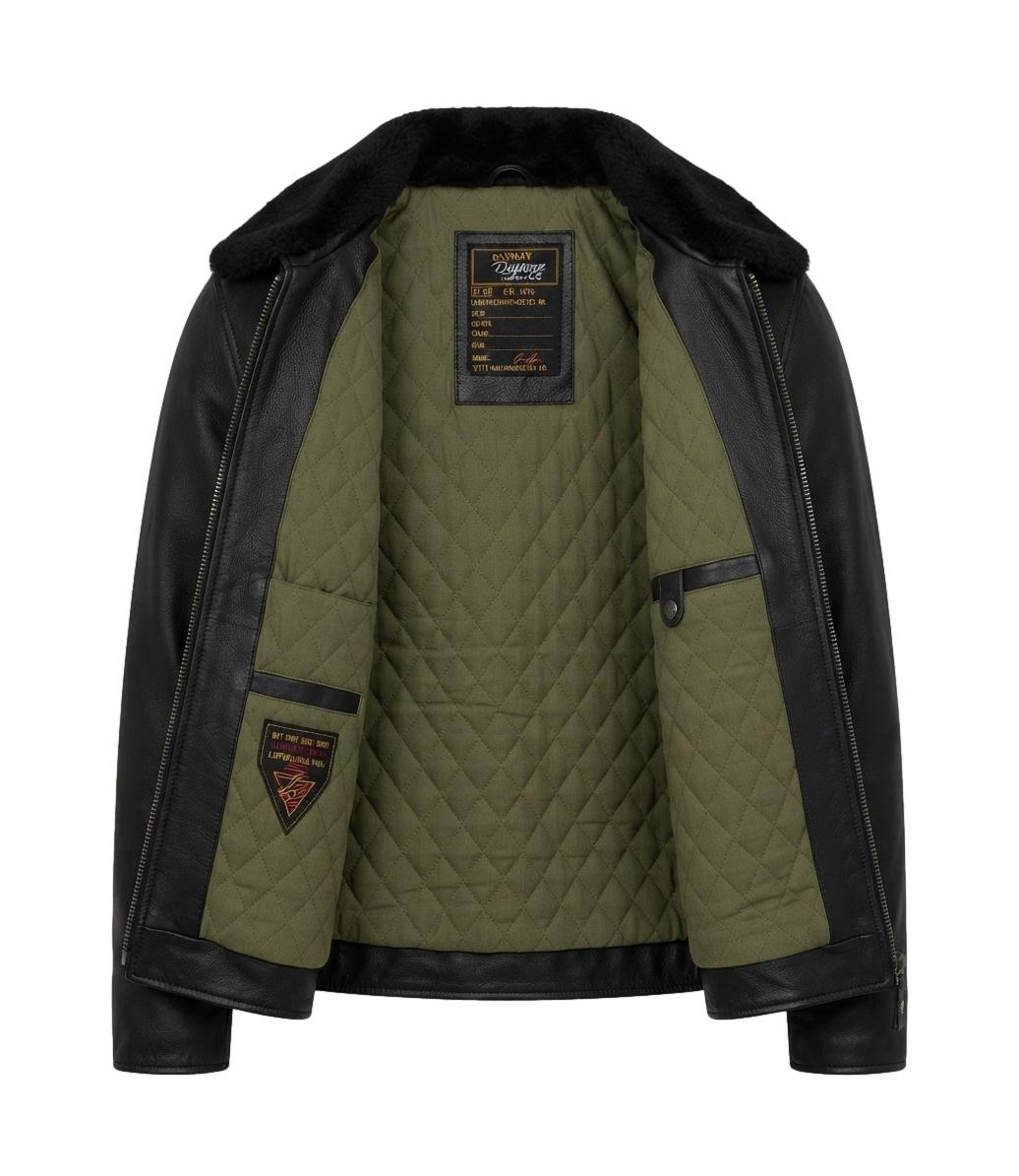 Giacca Daytona mirage fur cow air milled nero