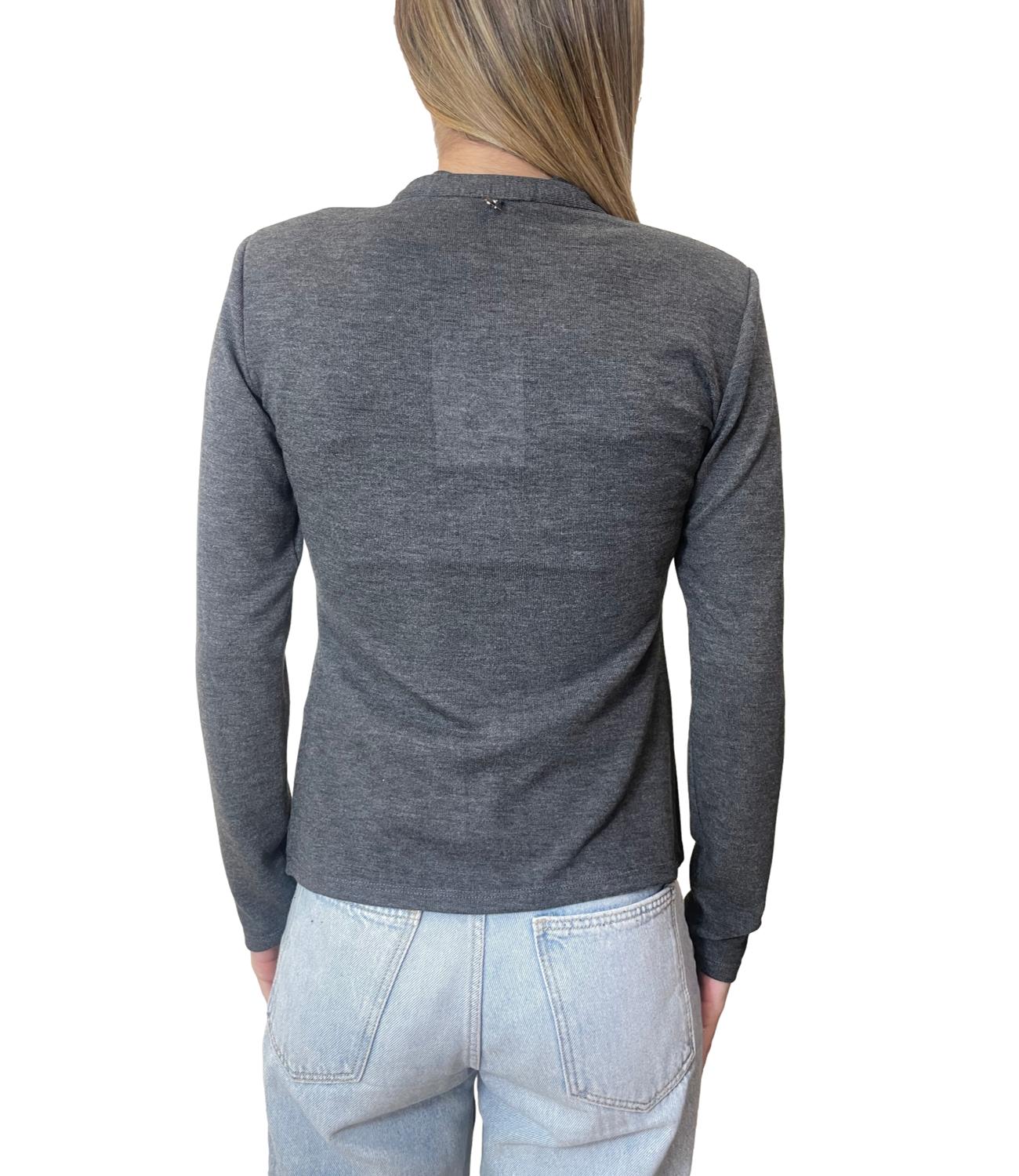 Dixie Maglia Fiocco Grigio Donna