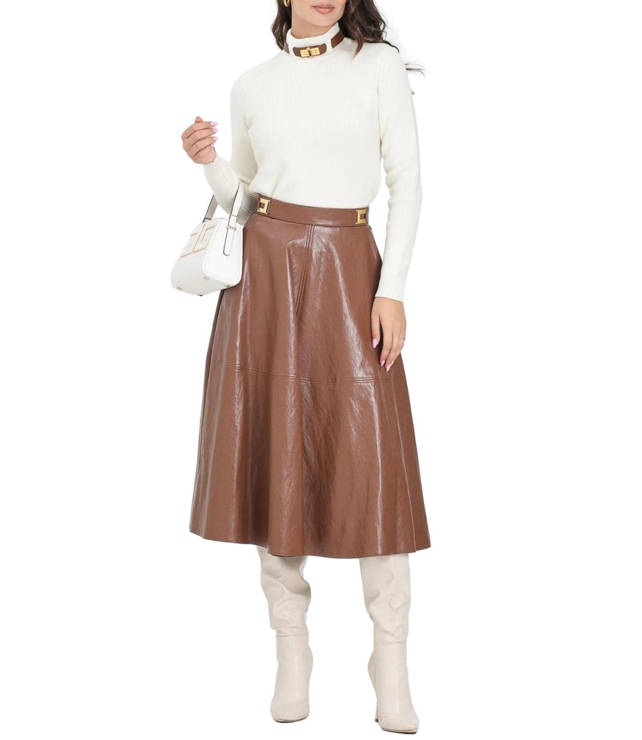 Elisabetta Franchi gonna marrone donna