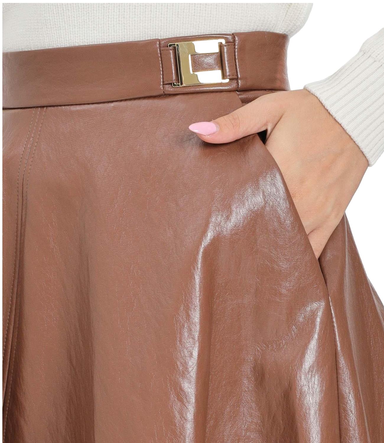 Elisabetta Franchi gonna marrone donna