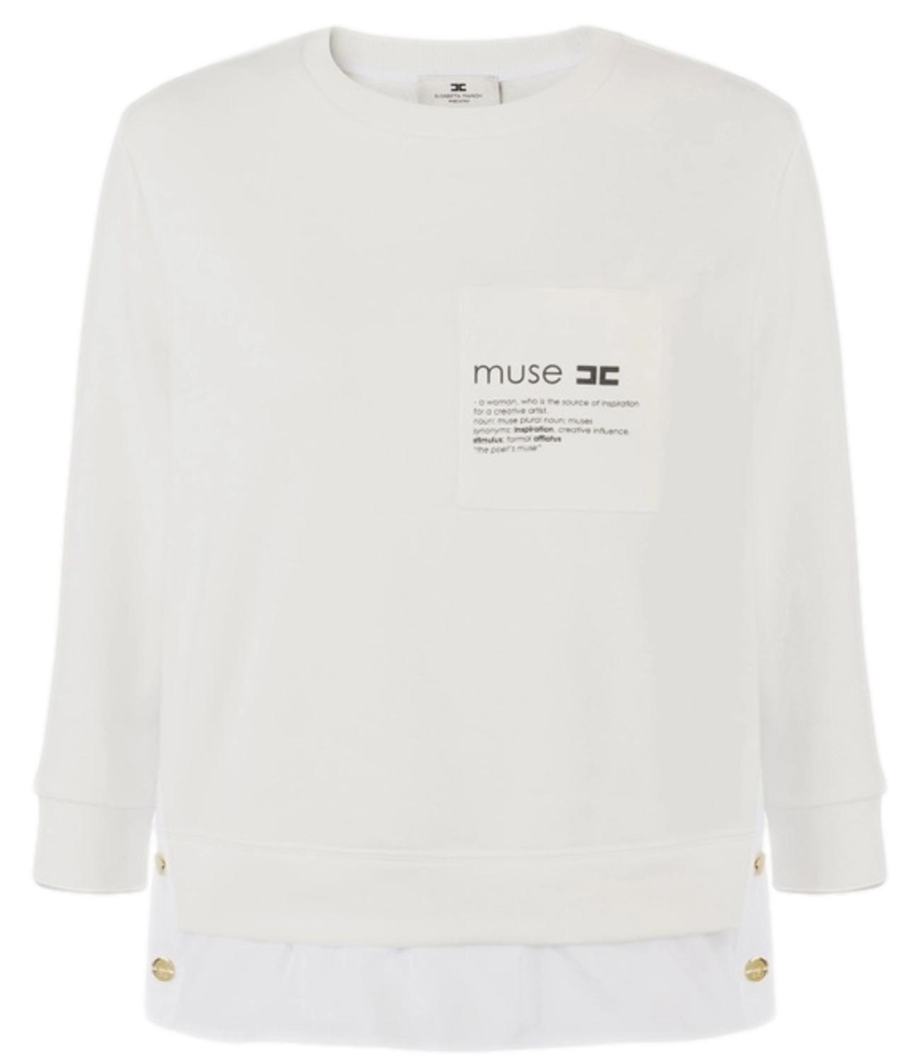 EF maglia avorio donna