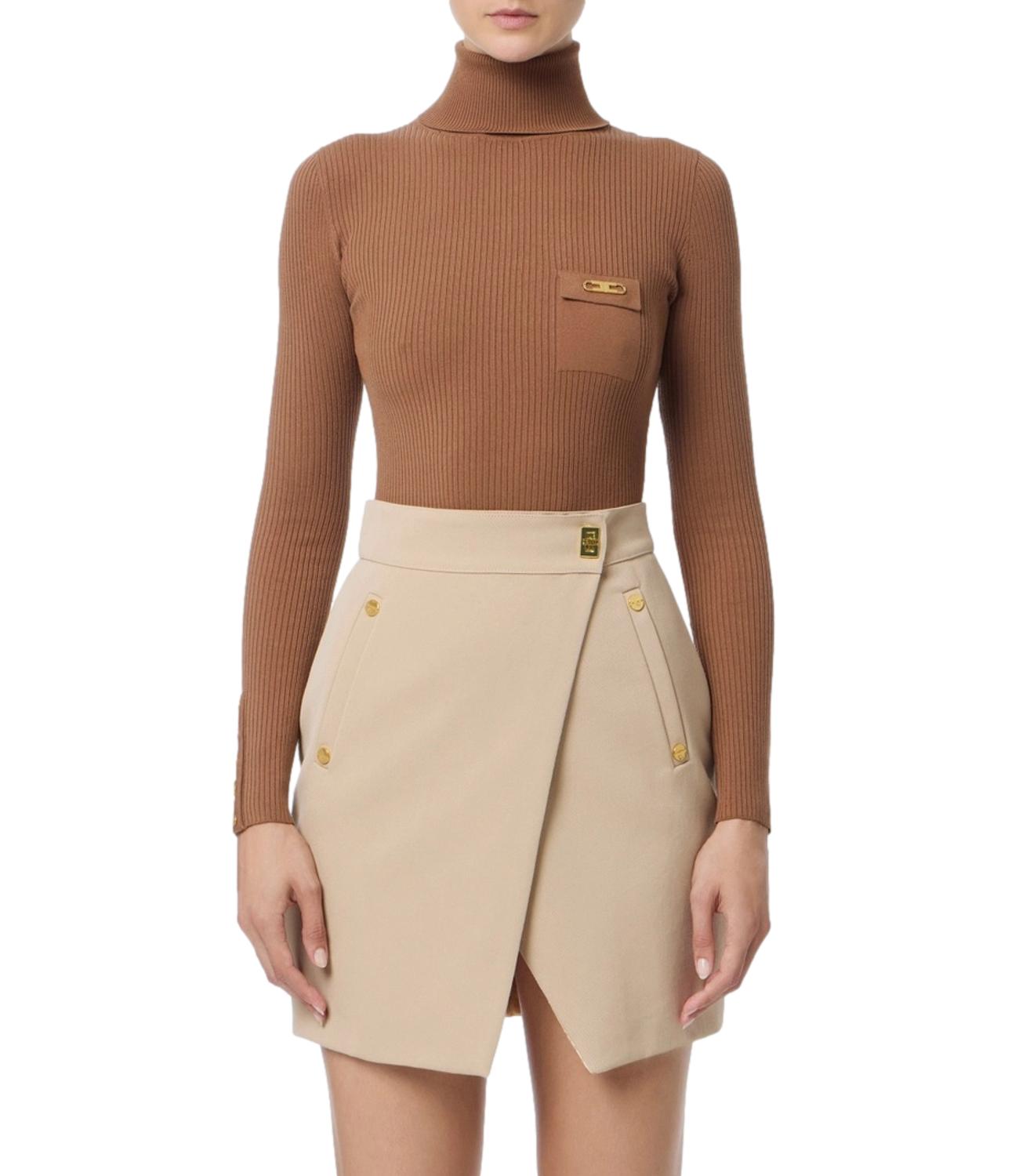 EF maglia marrone donna