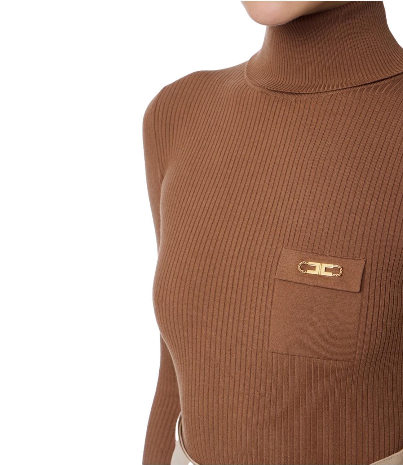 EF maglia marrone donna