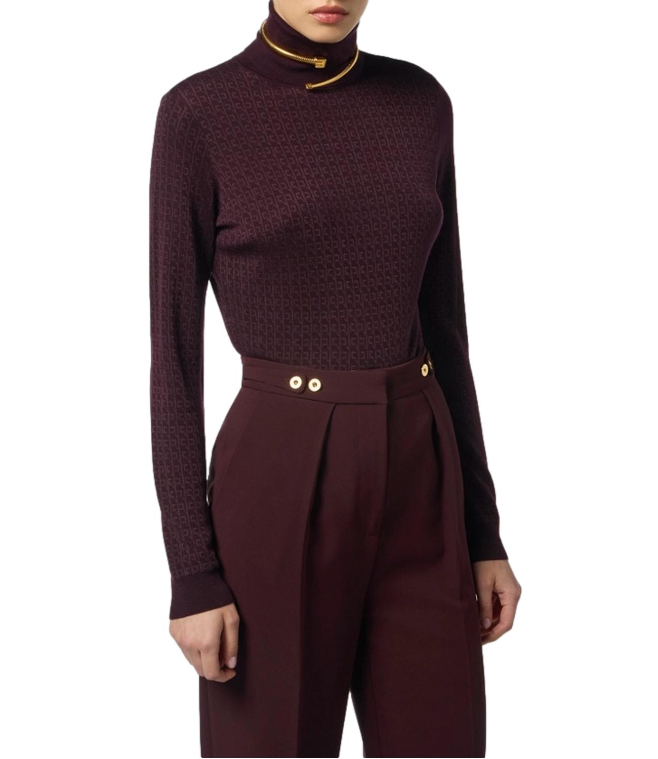 EF maglia bordeaux donna