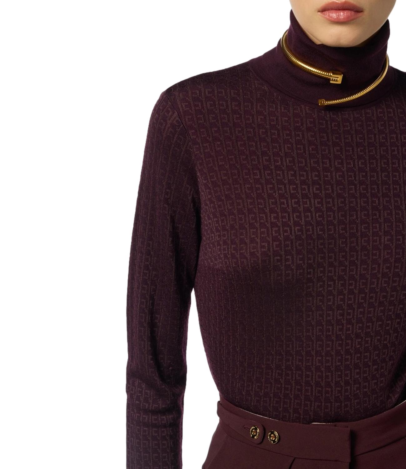 EF maglia bordeaux donna
