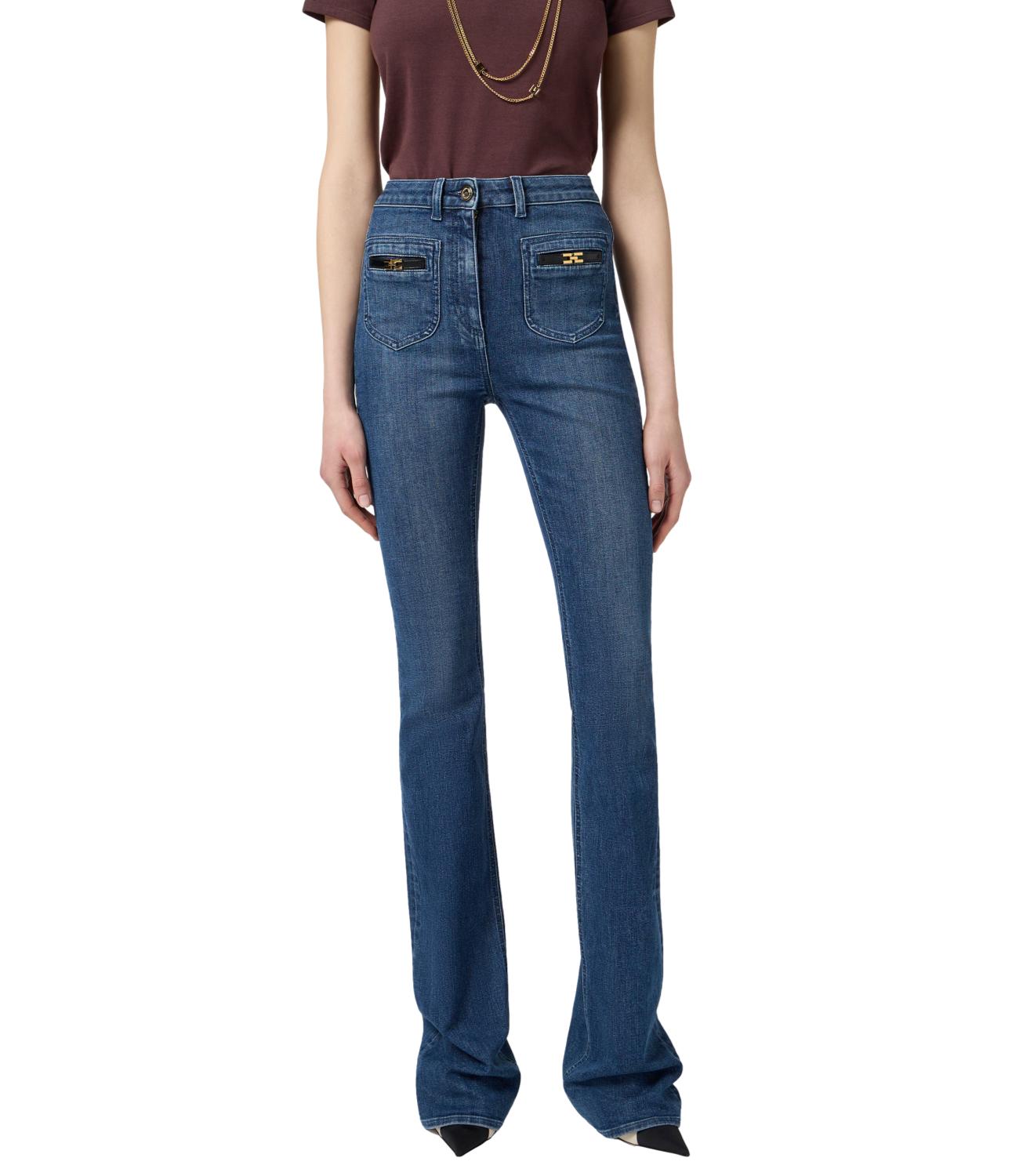 Jeans denim conm gioiello