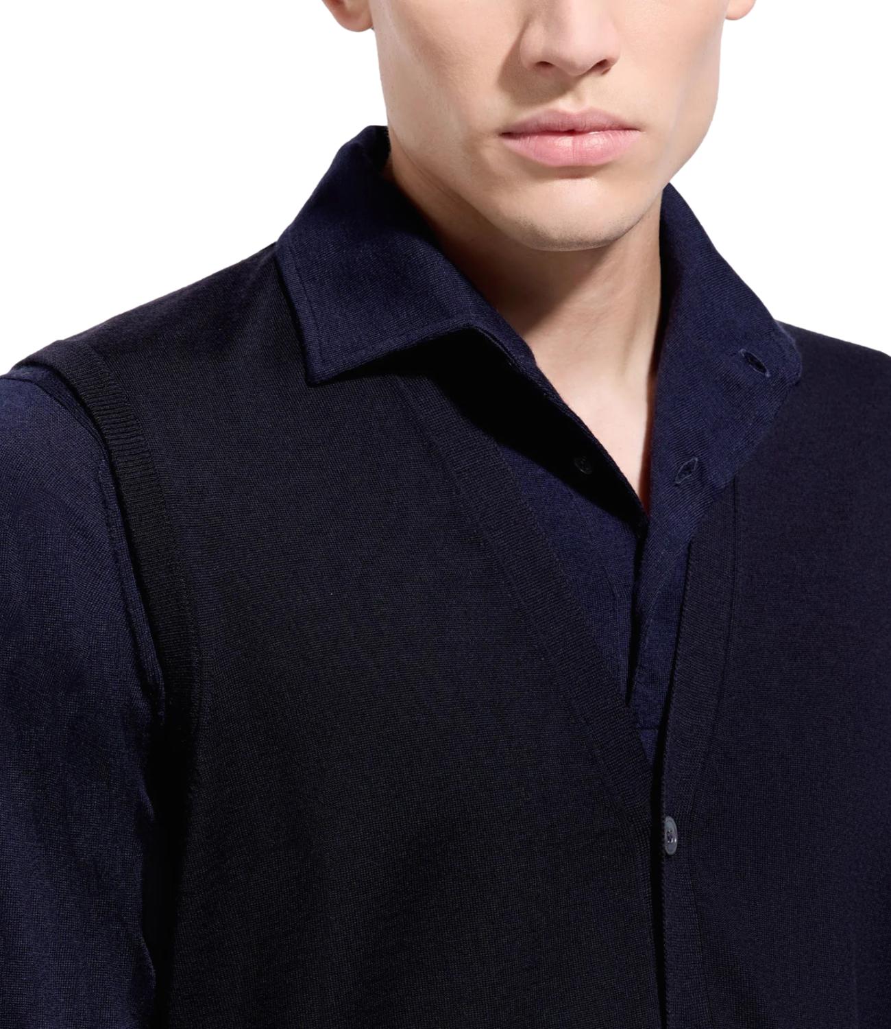 GILET blu uomo