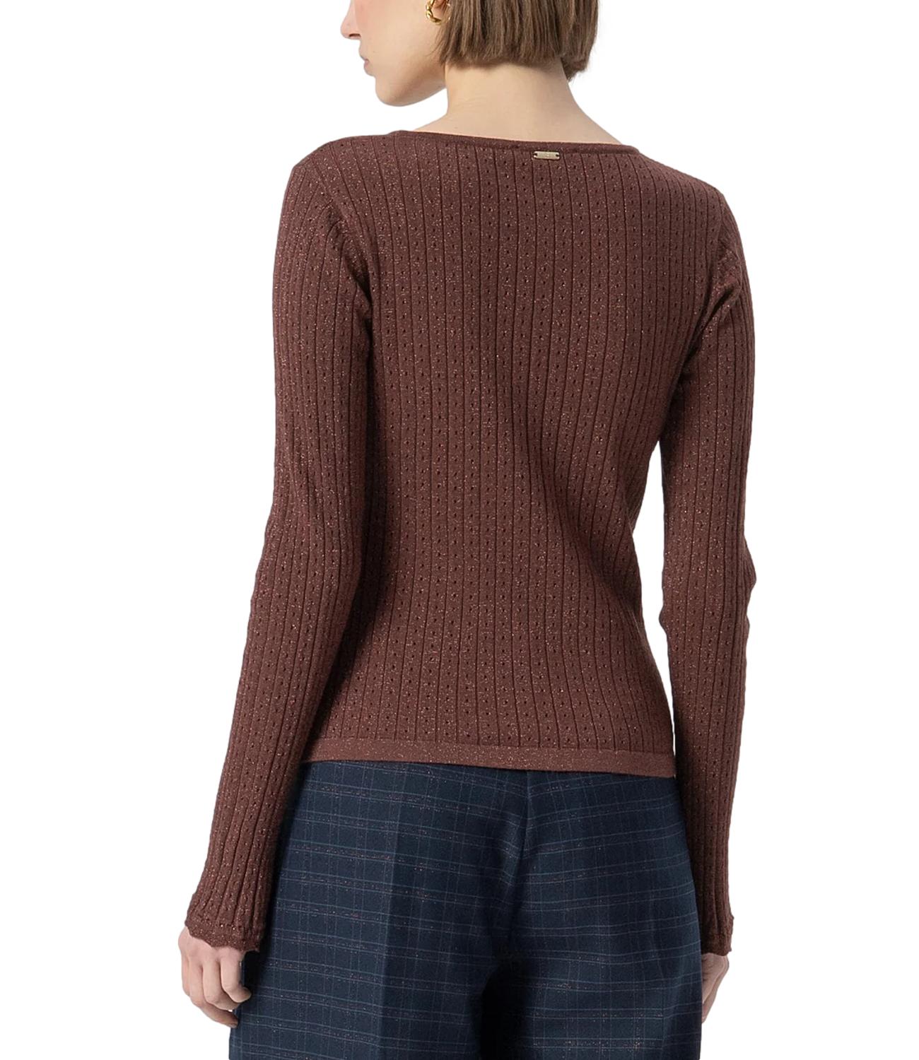 Fracomina Maglia Lurex Bronze Donna