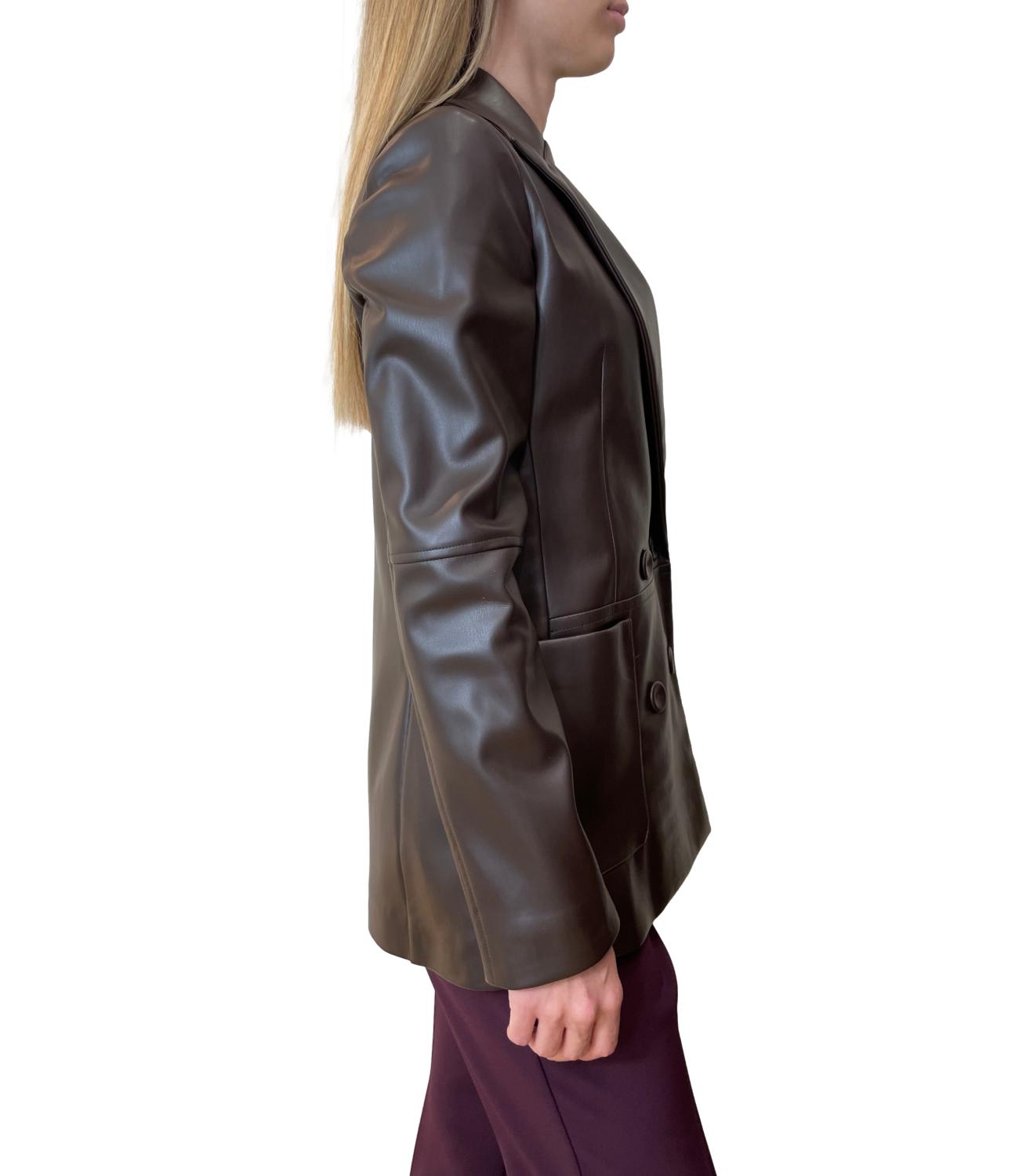 Have One Giacca Ecopelle Moro Donna