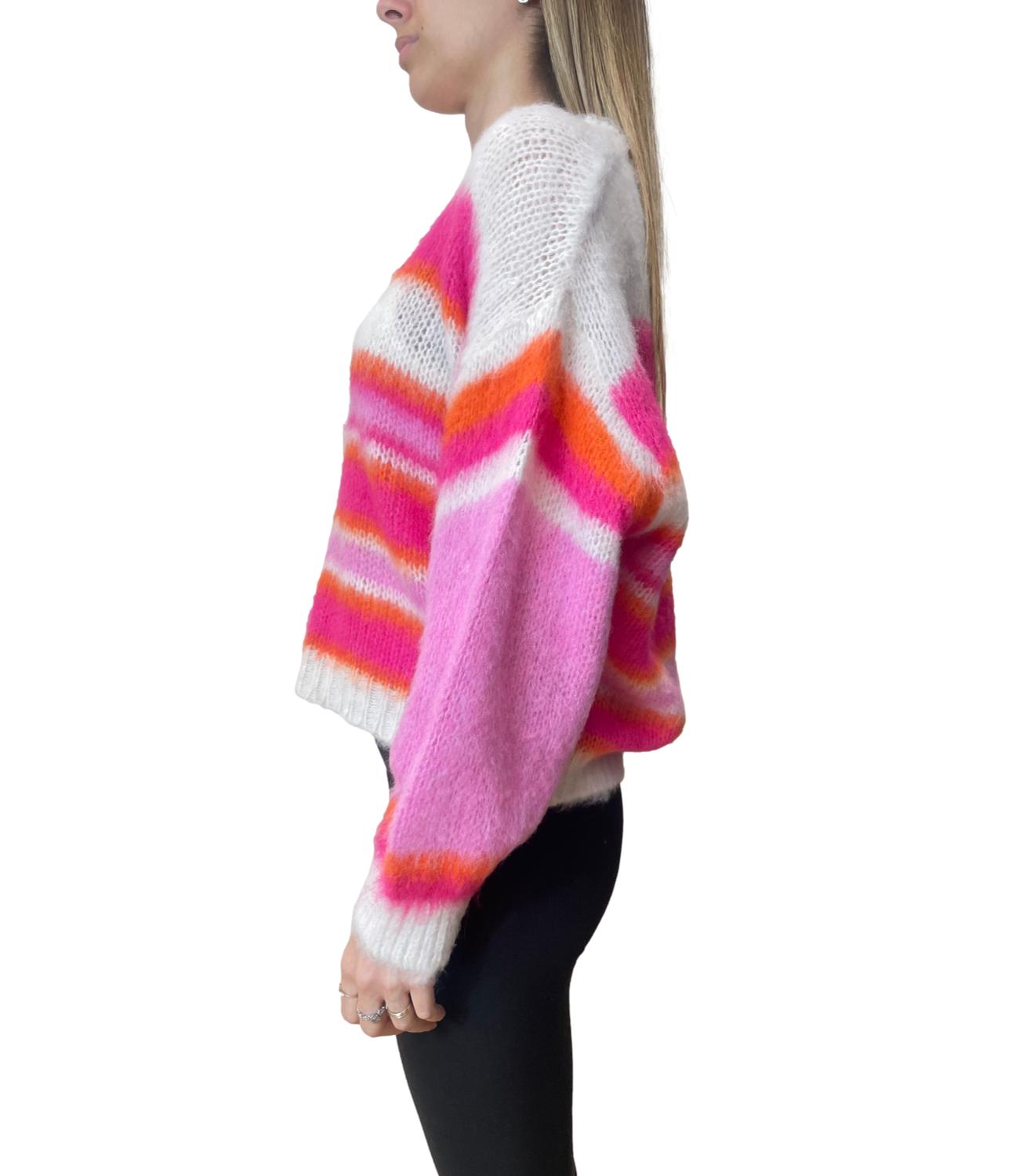Have One Maglia Multicolor Panna Donna