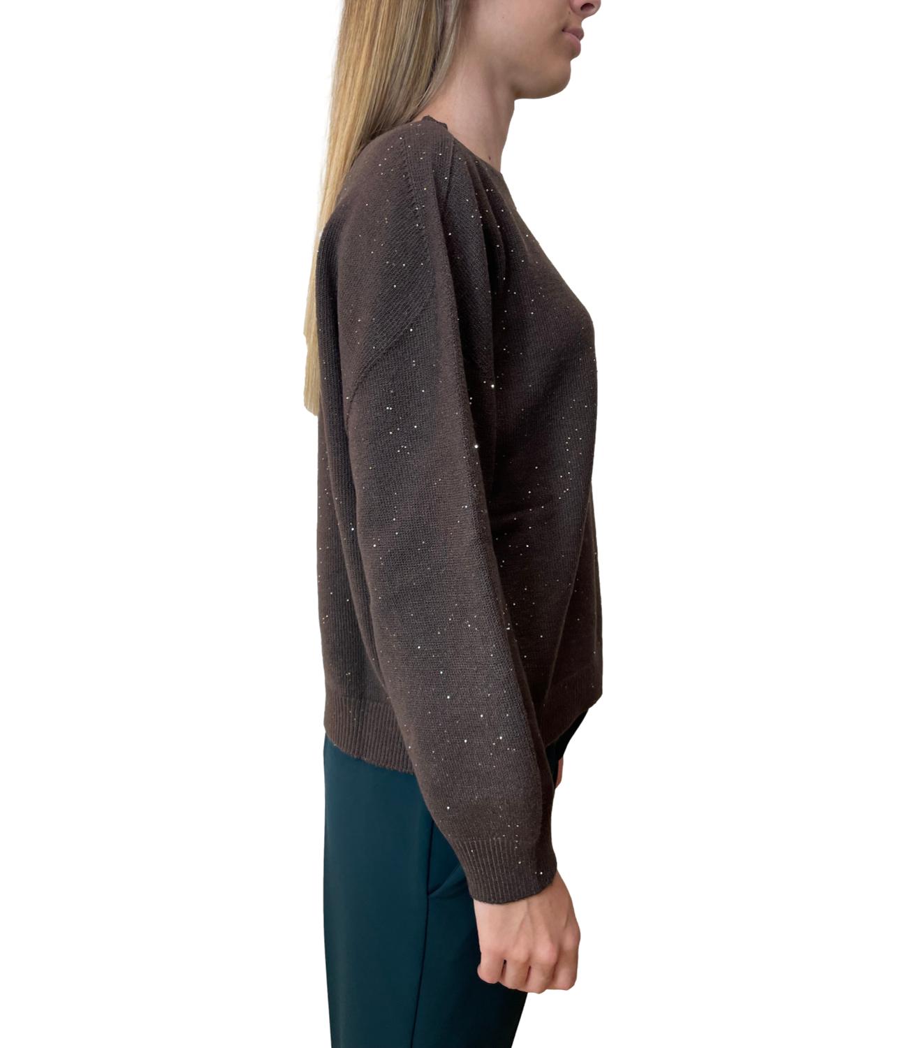 Have One Maglia Paillettes Moro Donna