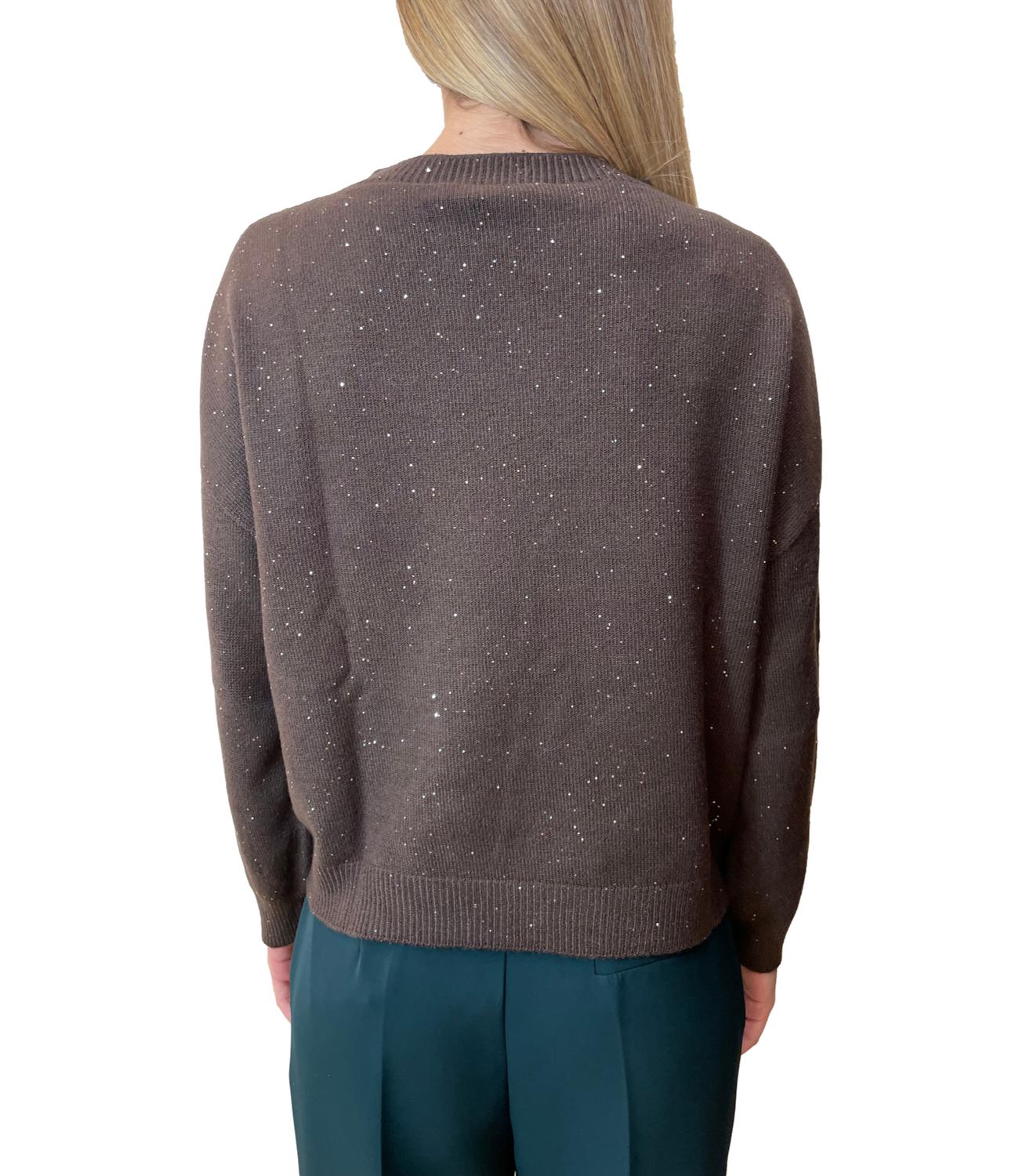 Have One Maglia Paillettes Moro Donna