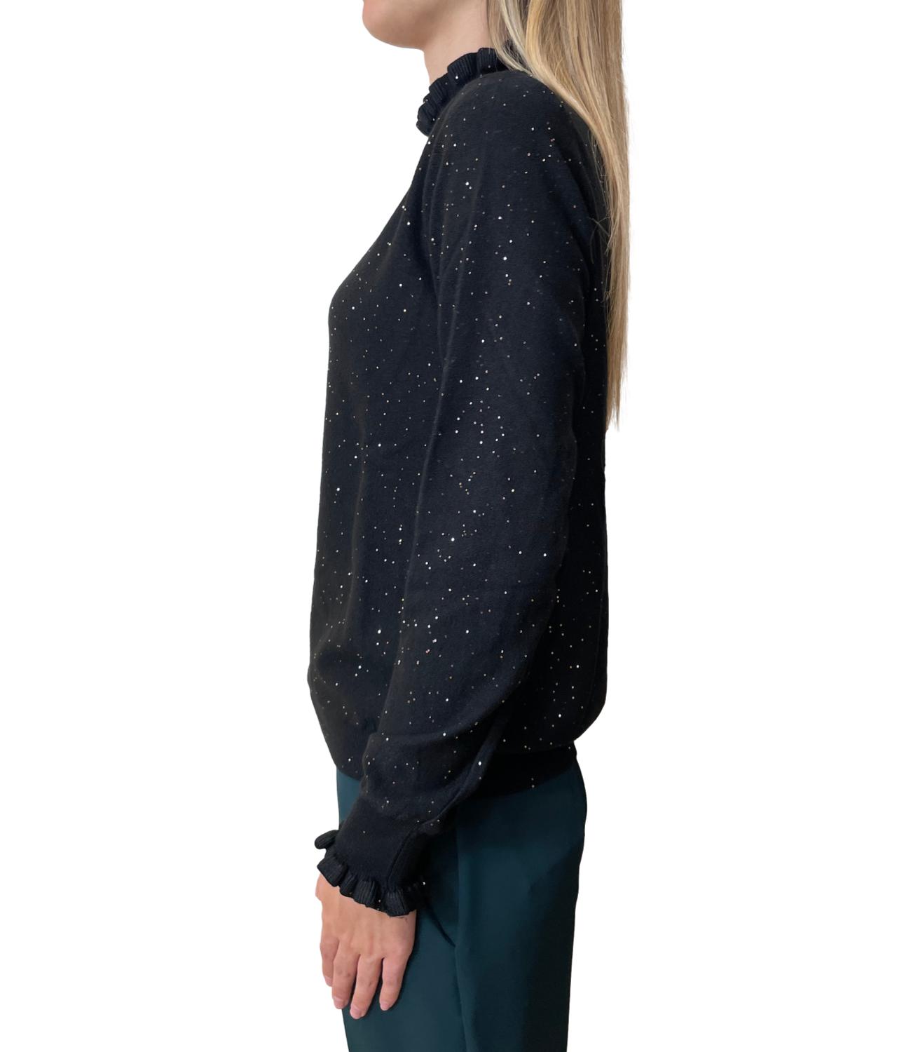 Have One Maglia Rouches Nero Donna