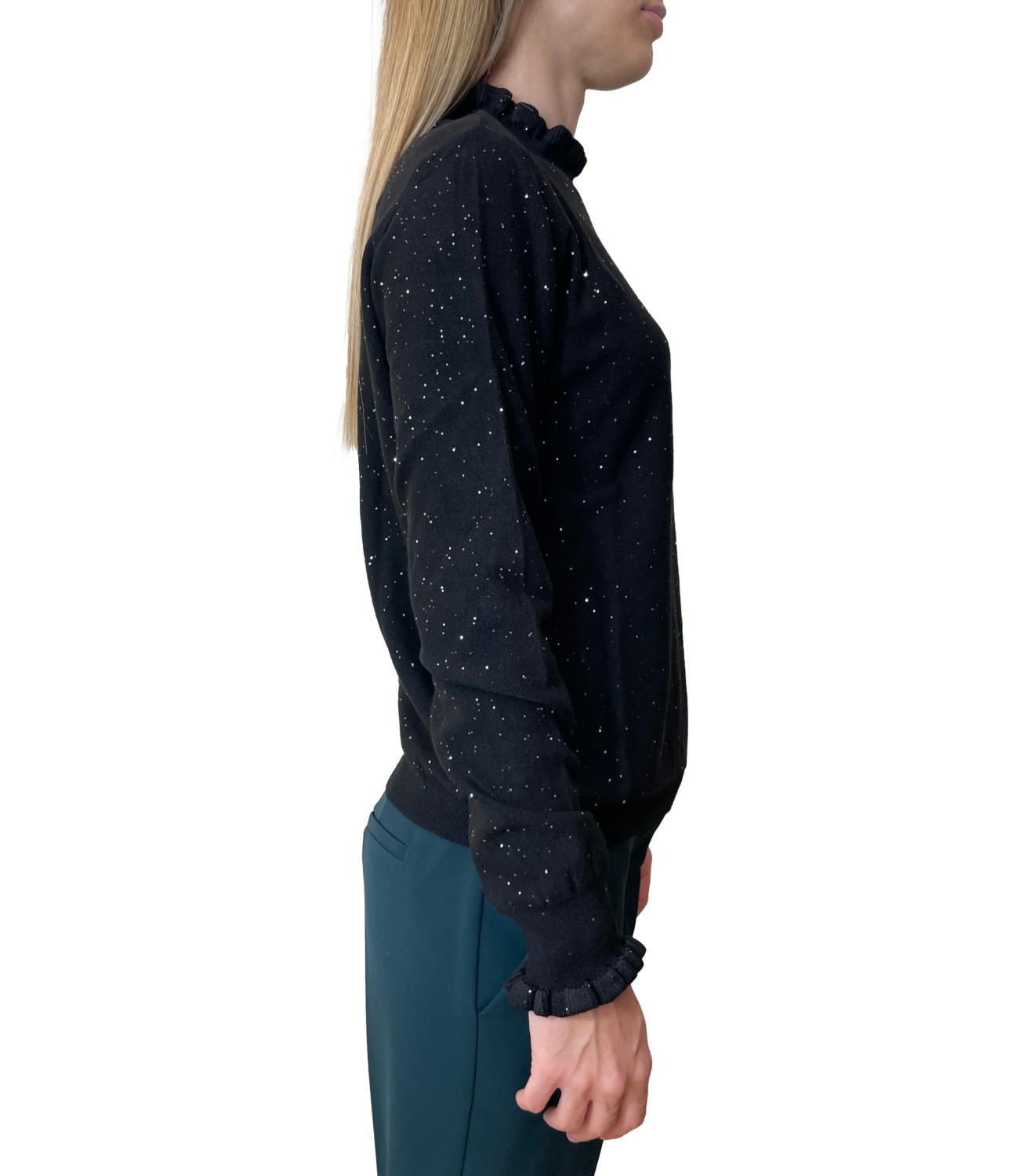 Have One Maglia Rouches Nero Donna