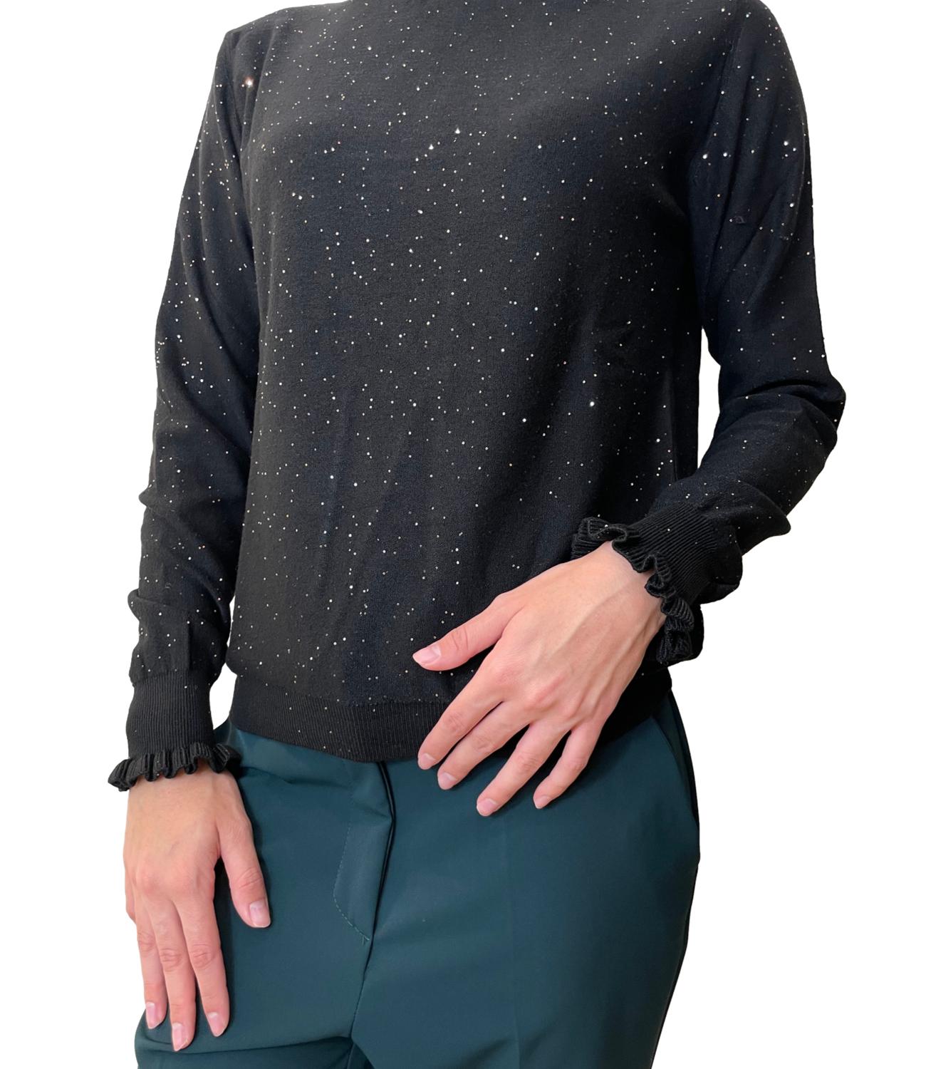 Have One Maglia Rouches Nero Donna