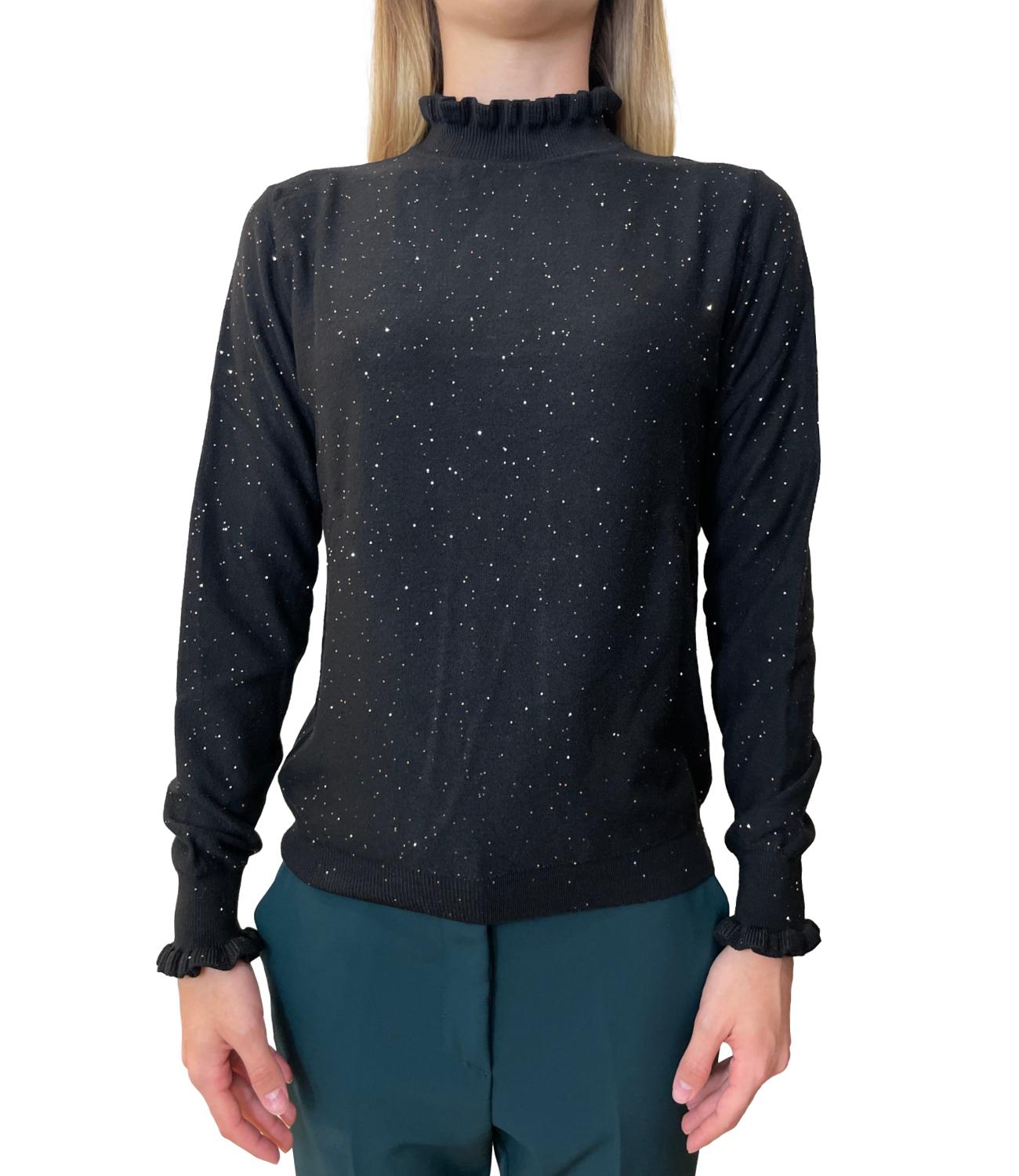Have One Maglia Rouches Nero Donna