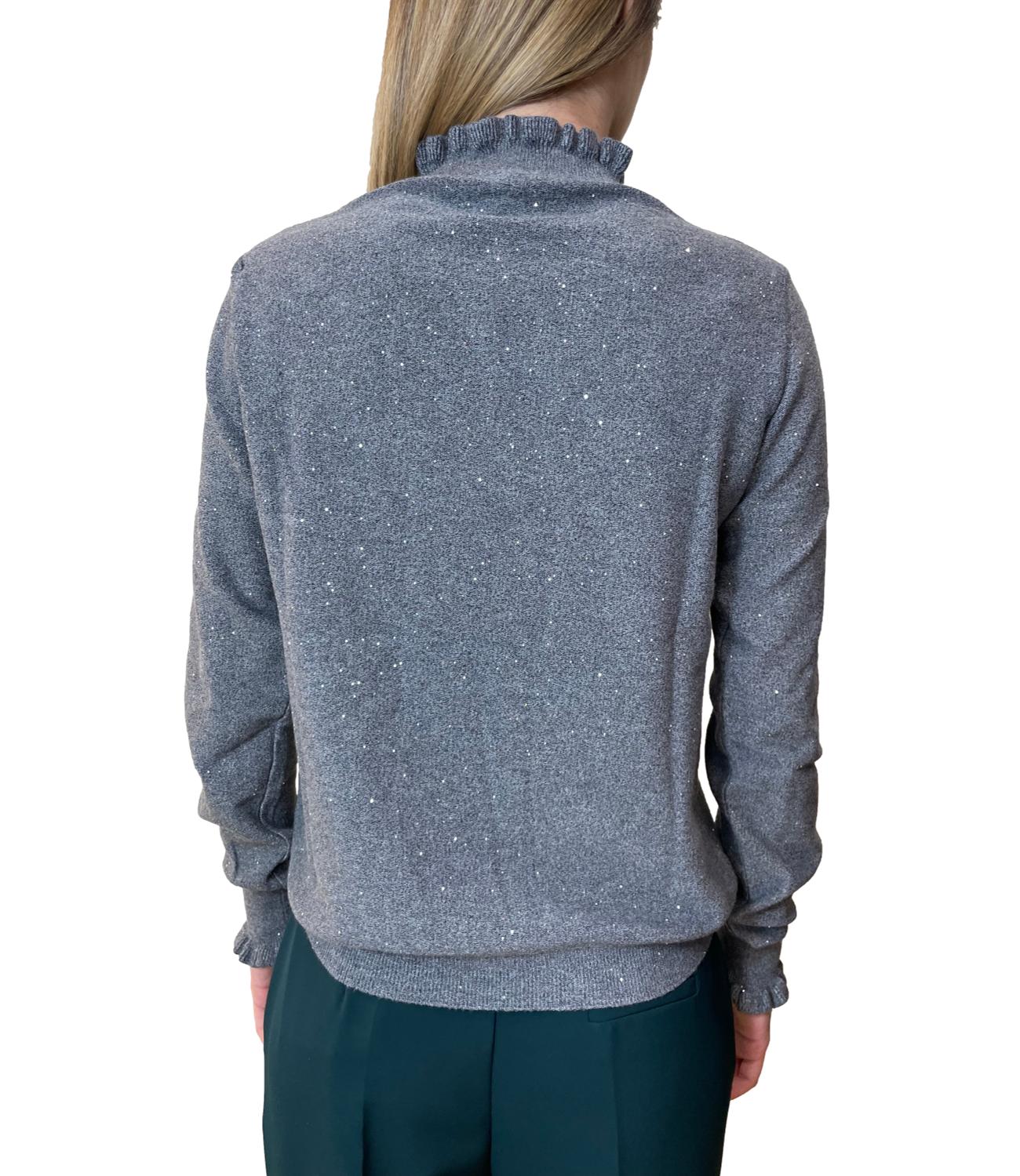 Have One Maglia Rouches Grigio Donna