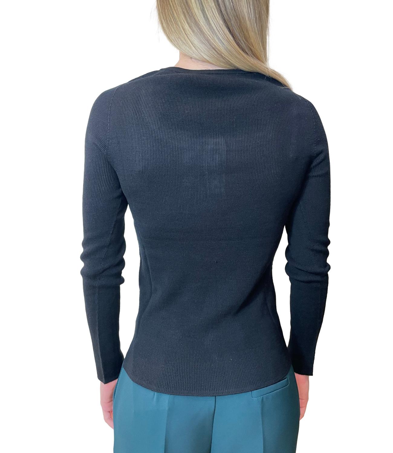 Have One Maglia Serafino Nero Donna