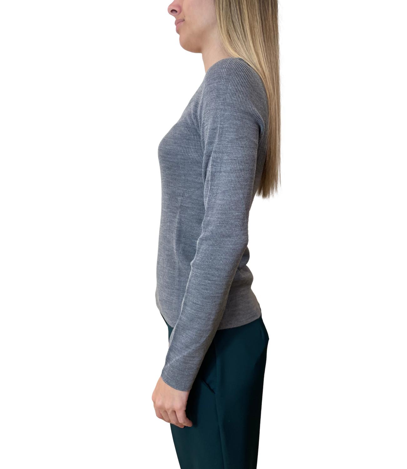Have One Maglia Serafino Grigio Donna