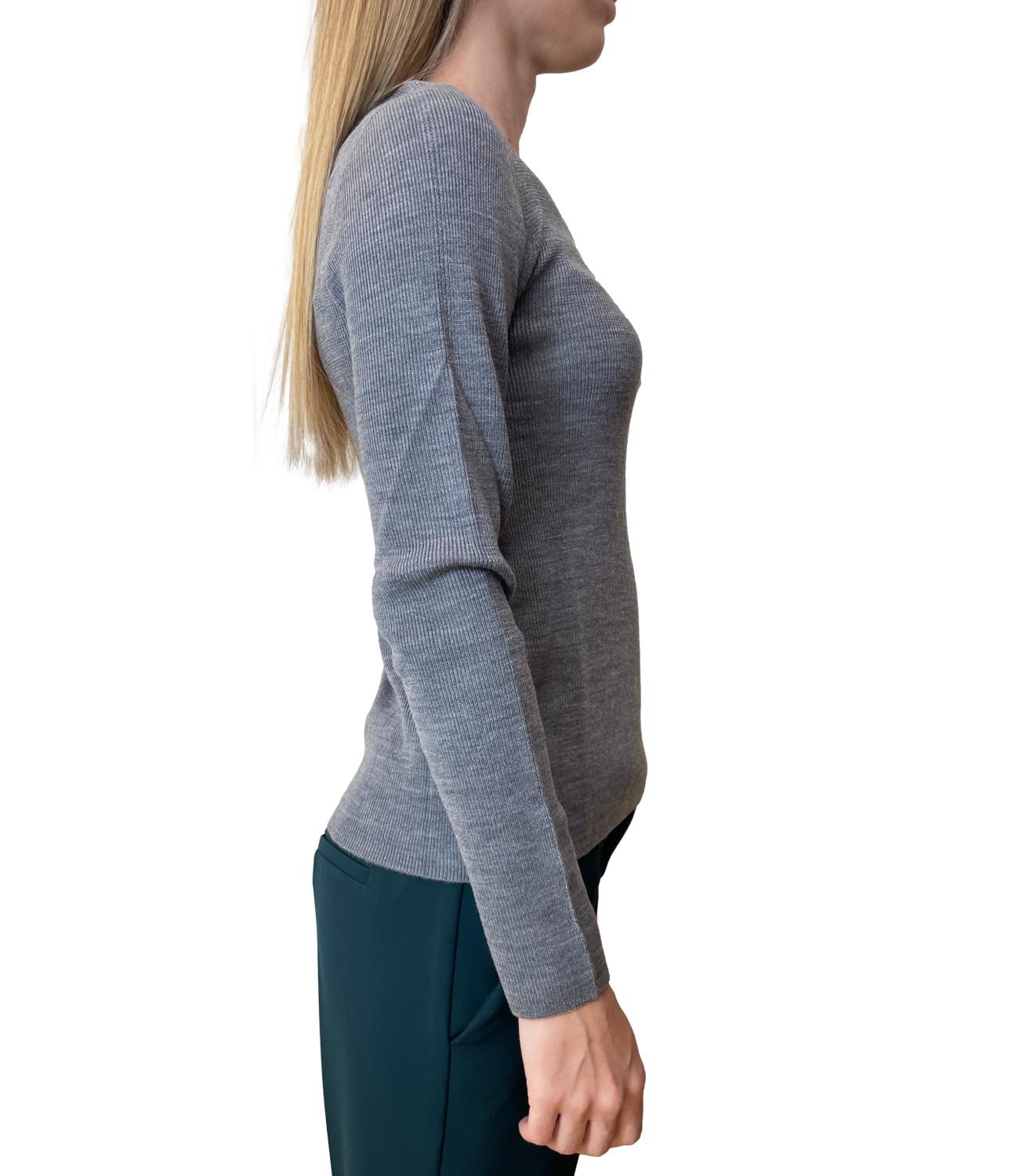 Have One Maglia Serafino Grigio Donna