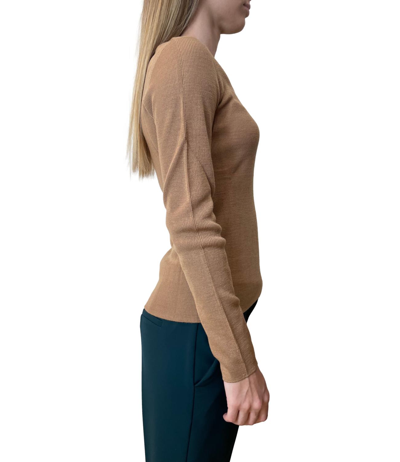 Have One Maglia Serafino Cammello Donna