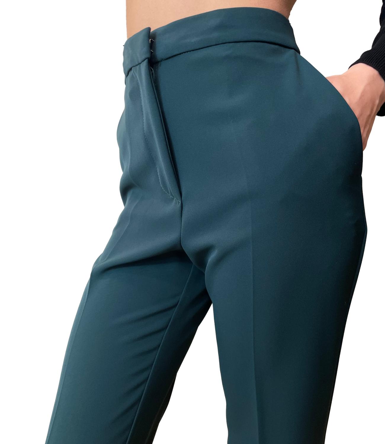 Have One Pantaloni Zampetta Verde Donna