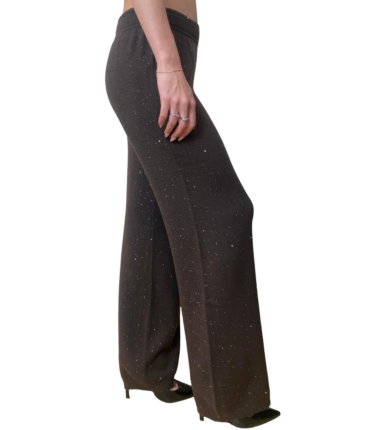 Have One Pantalone Glitter Moro Donna