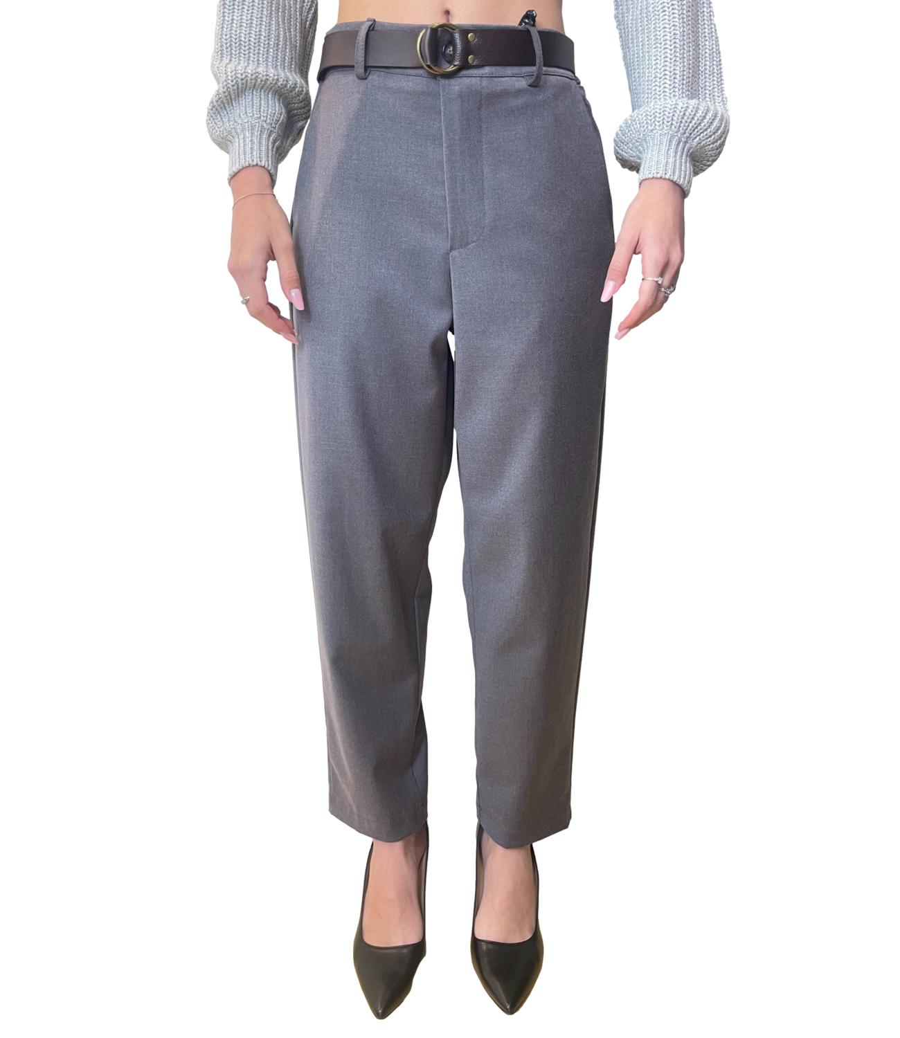 HAVE ONE pantalone grigio donna