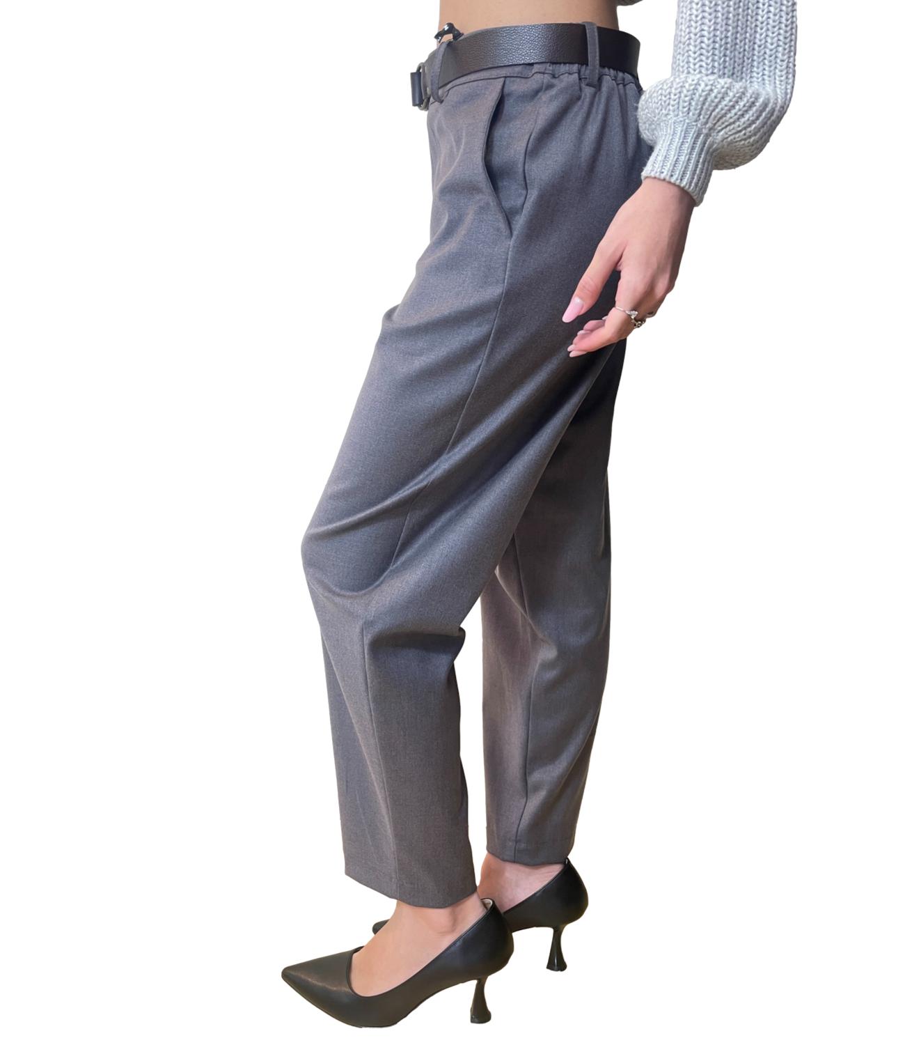 HAVE ONE pantalone grigio donna