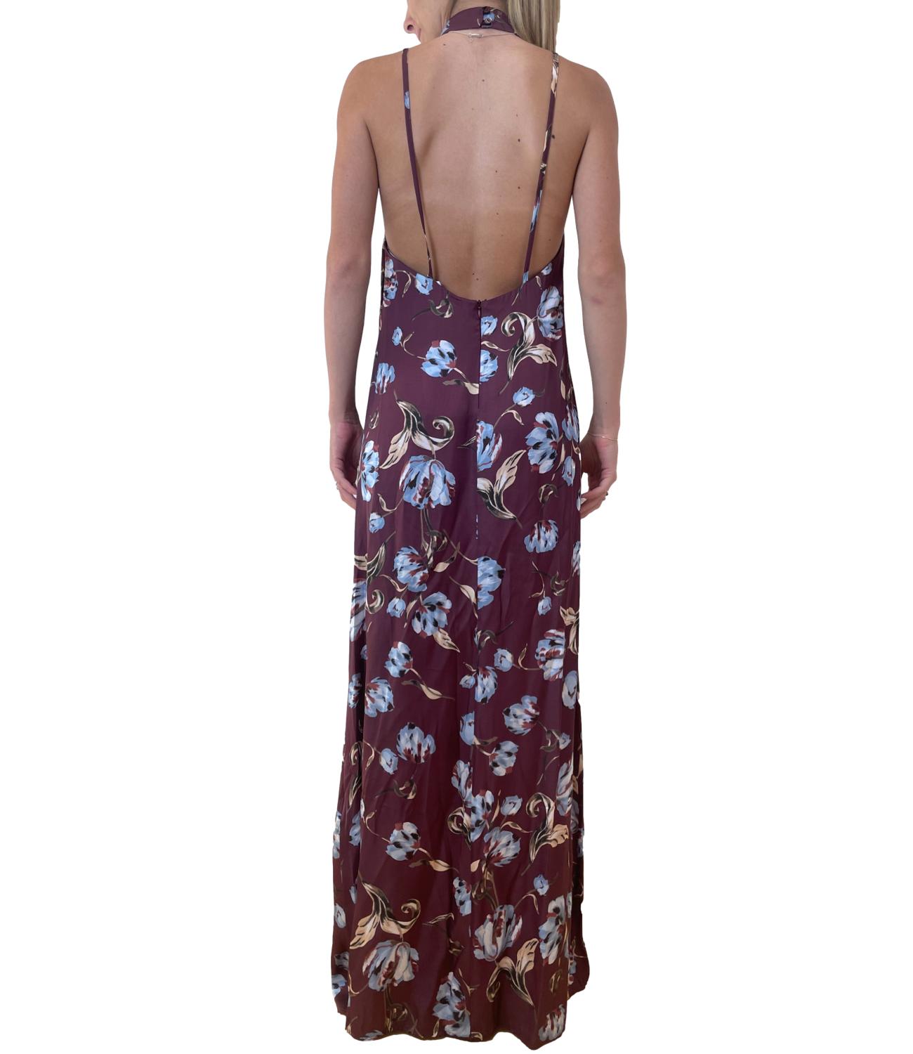 Imperial Abito Fantasia Bordeaux/Blu Donna
