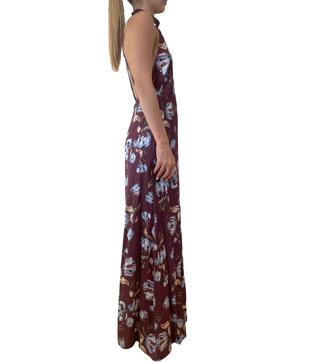 Imperial Abito Fantasia Bordeaux/Blu Donna