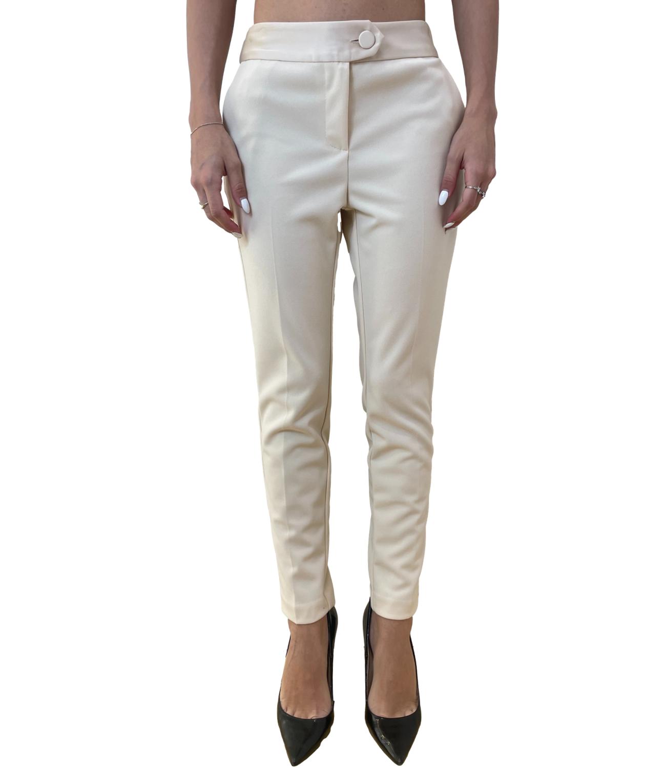 Imperial pantalone gesso donna